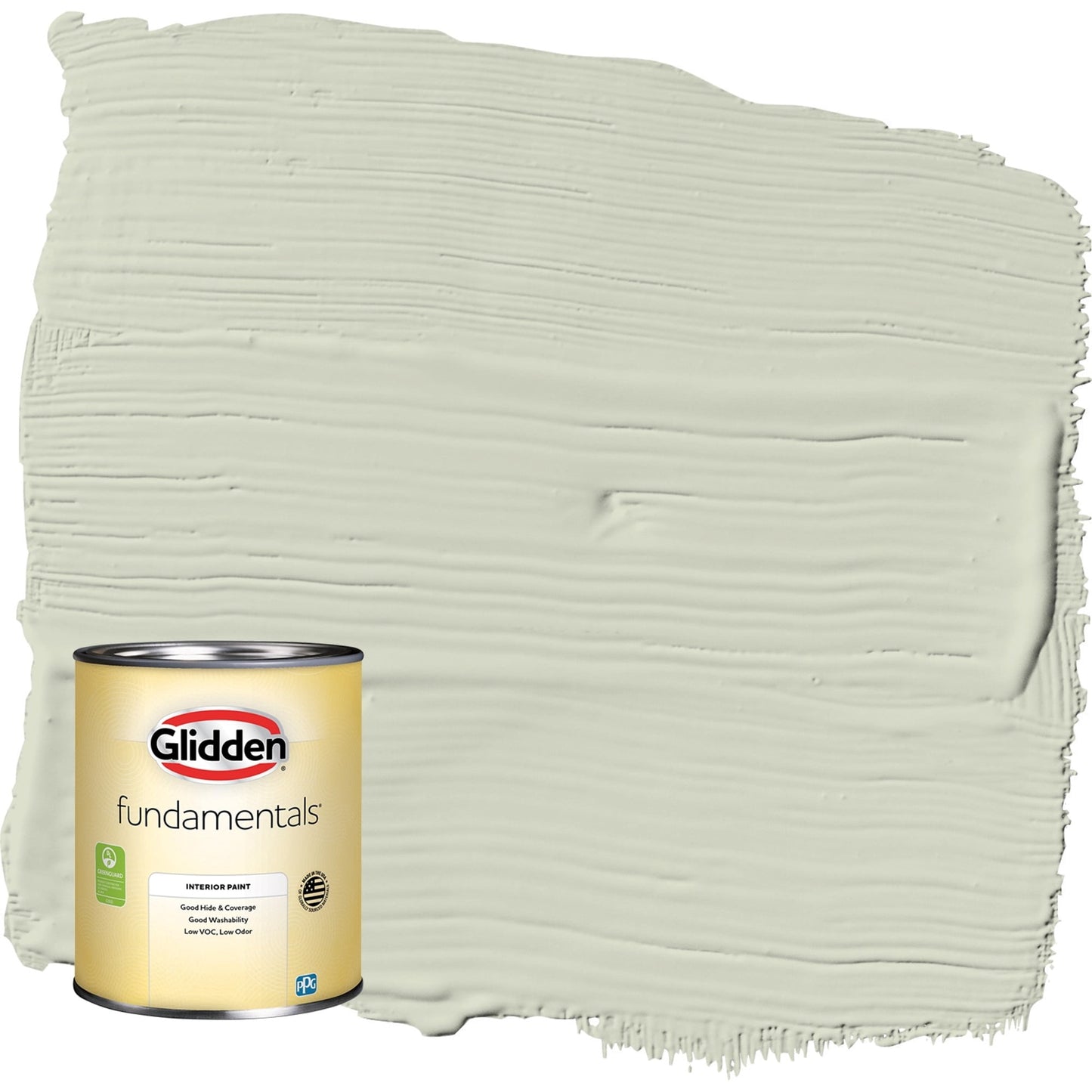 Glidden Fundamentals White Sage / Green Semi-Gloss Interior Paint, 1 Quart