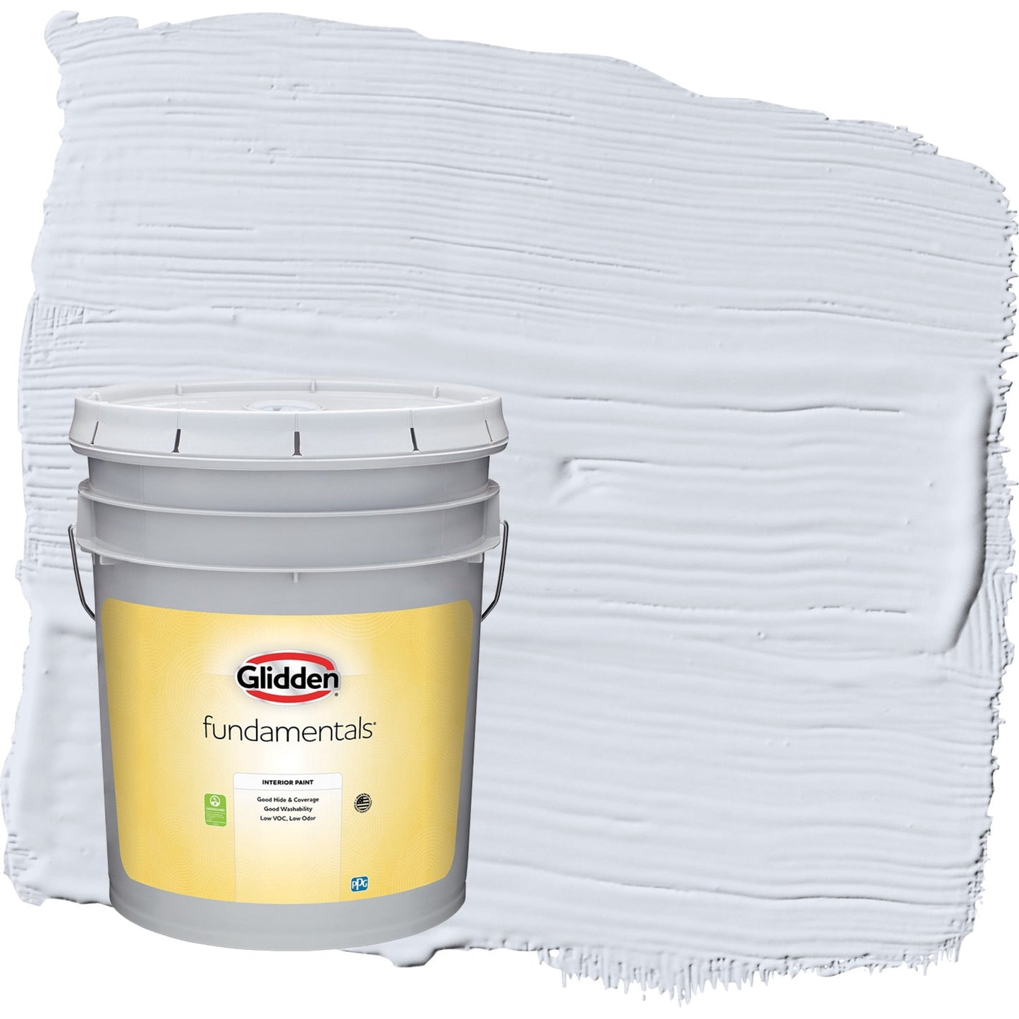 Glidden Fundamentals Irradiant Iris / Purple, Semi-Gloss Interior Paint, 5 Gallon