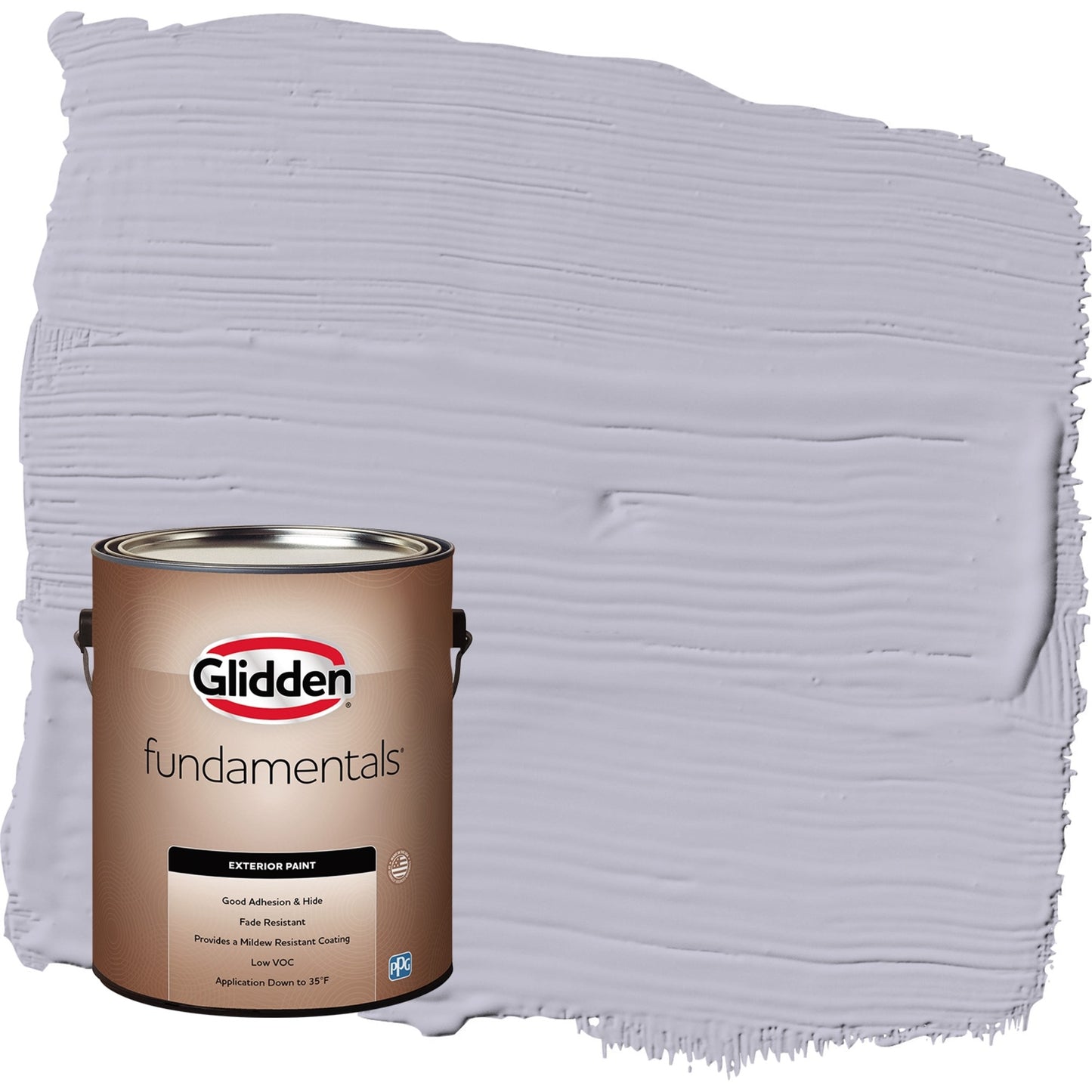 Glidden Fundamentals Silverberry / Purple Satin Exterior Paint, 5 Gallon