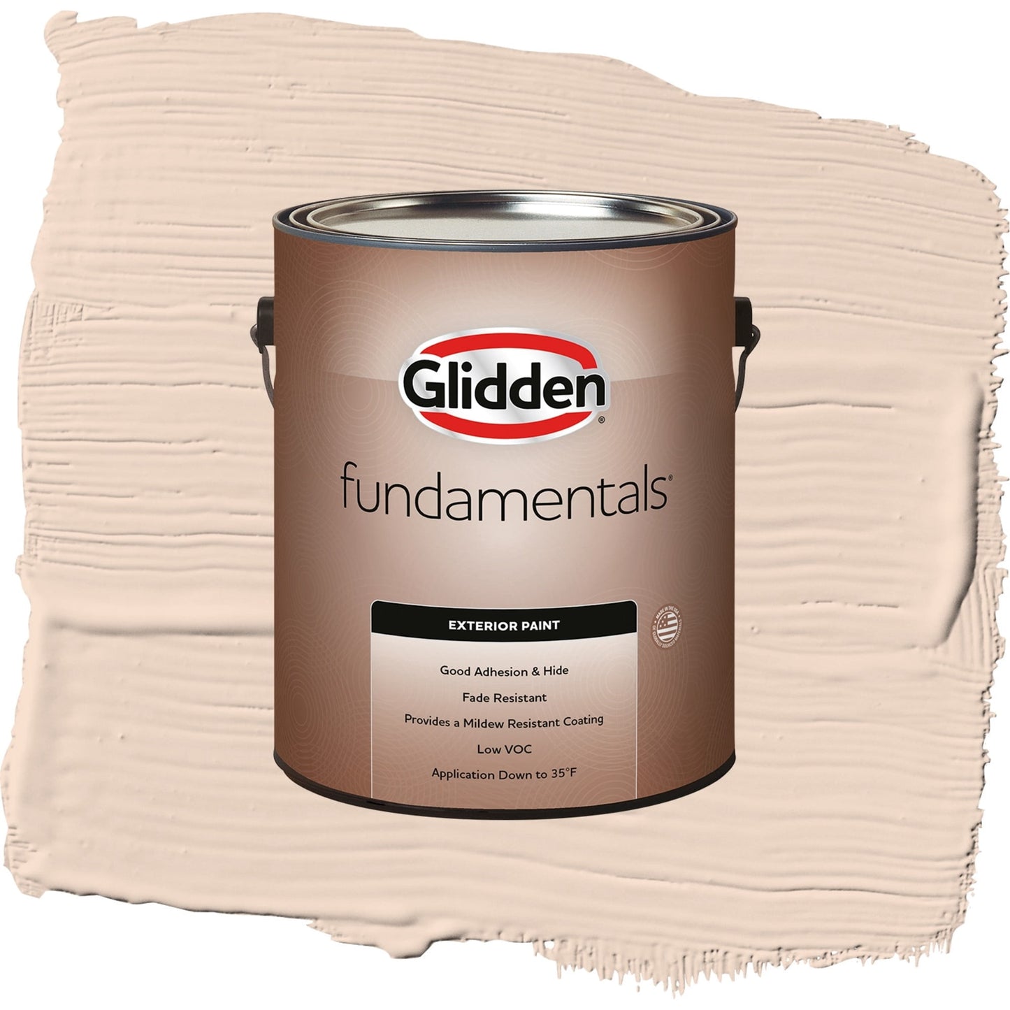 Glidden Fundamentals Enjoy / Orange, Satin Exterior Paint, 1 Gallon