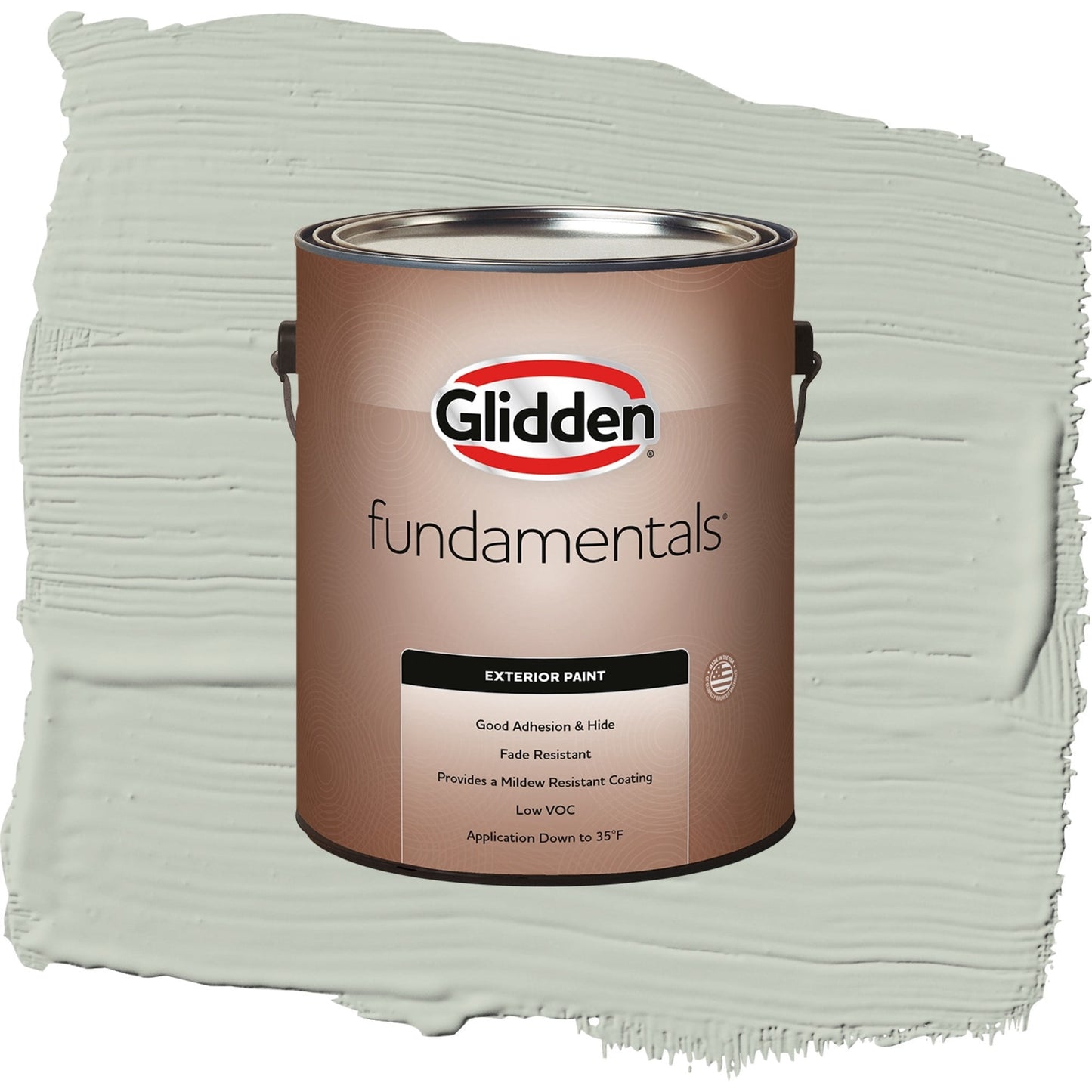 Glidden Fundamentals Life Lesson / Green, Semi-Gloss Exterior Paint, 1 Gallon