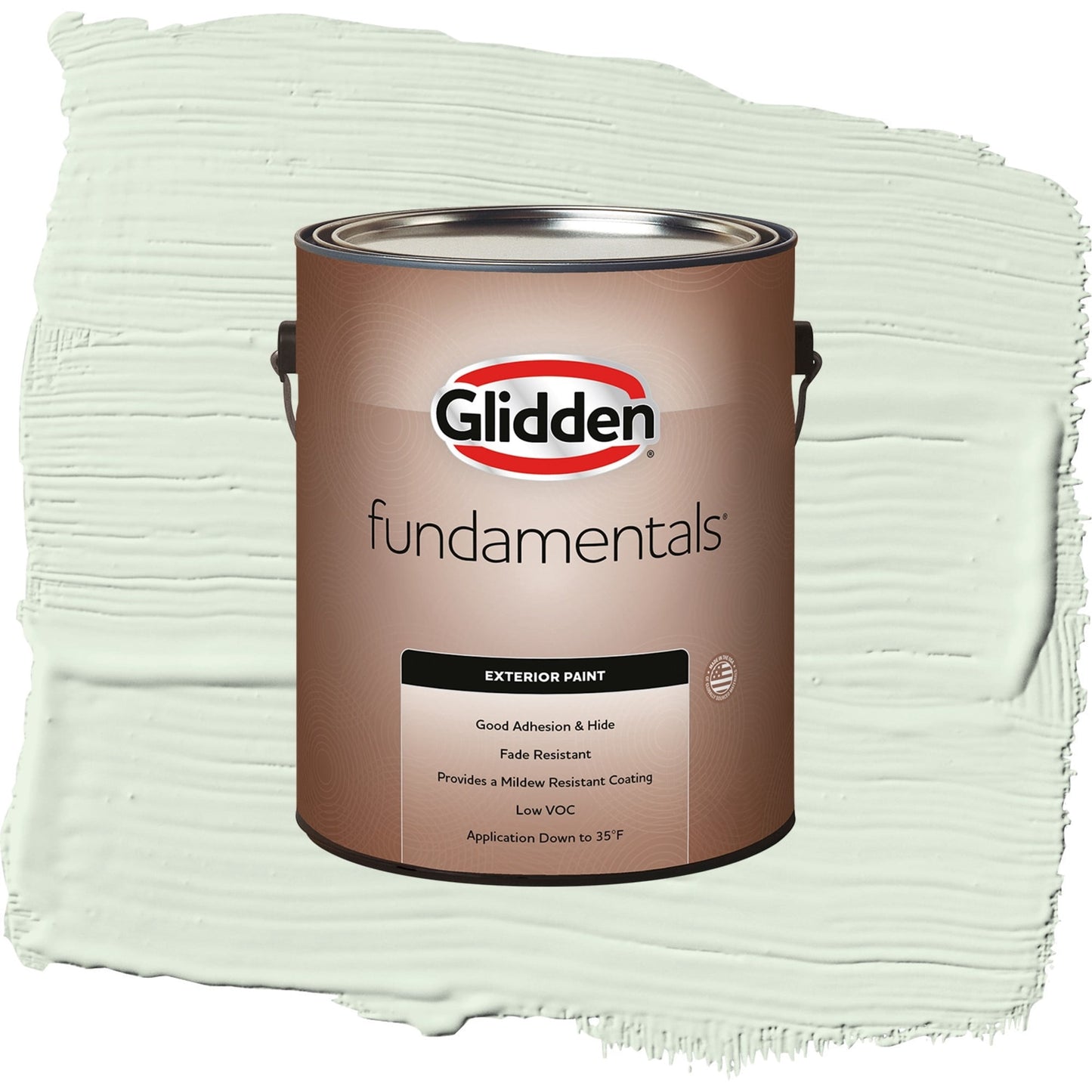 Glidden Fundamentals Lime Daiquiri / Green, Flat Exterior Paint, 1 Gallon