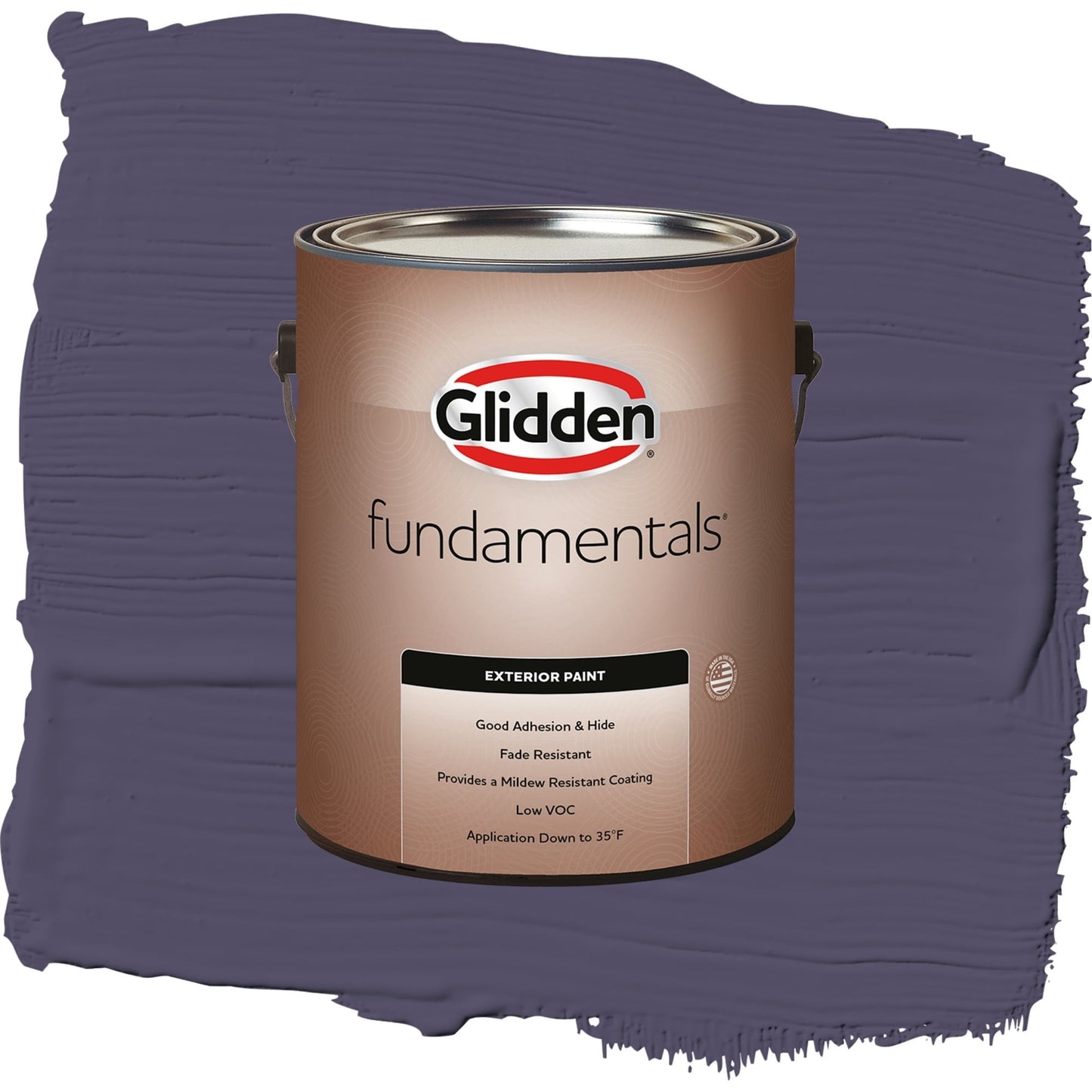 Glidden Fundamentals Magic Spell / Purple, Satin Exterior Paint, 1 Gallon