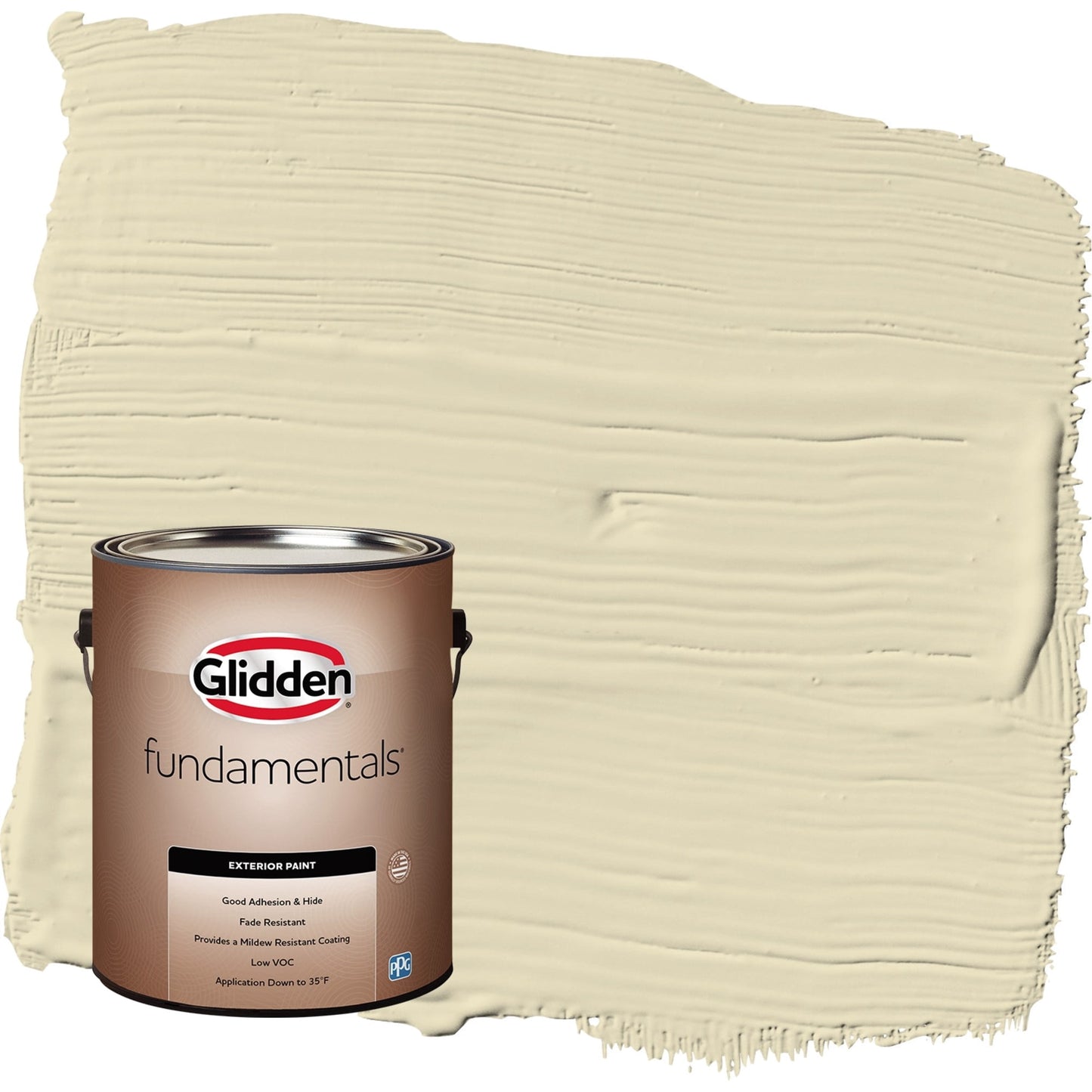 Glidden Fundamentals Namaste / Pintura Exterior Plana Verde, 1 Galón