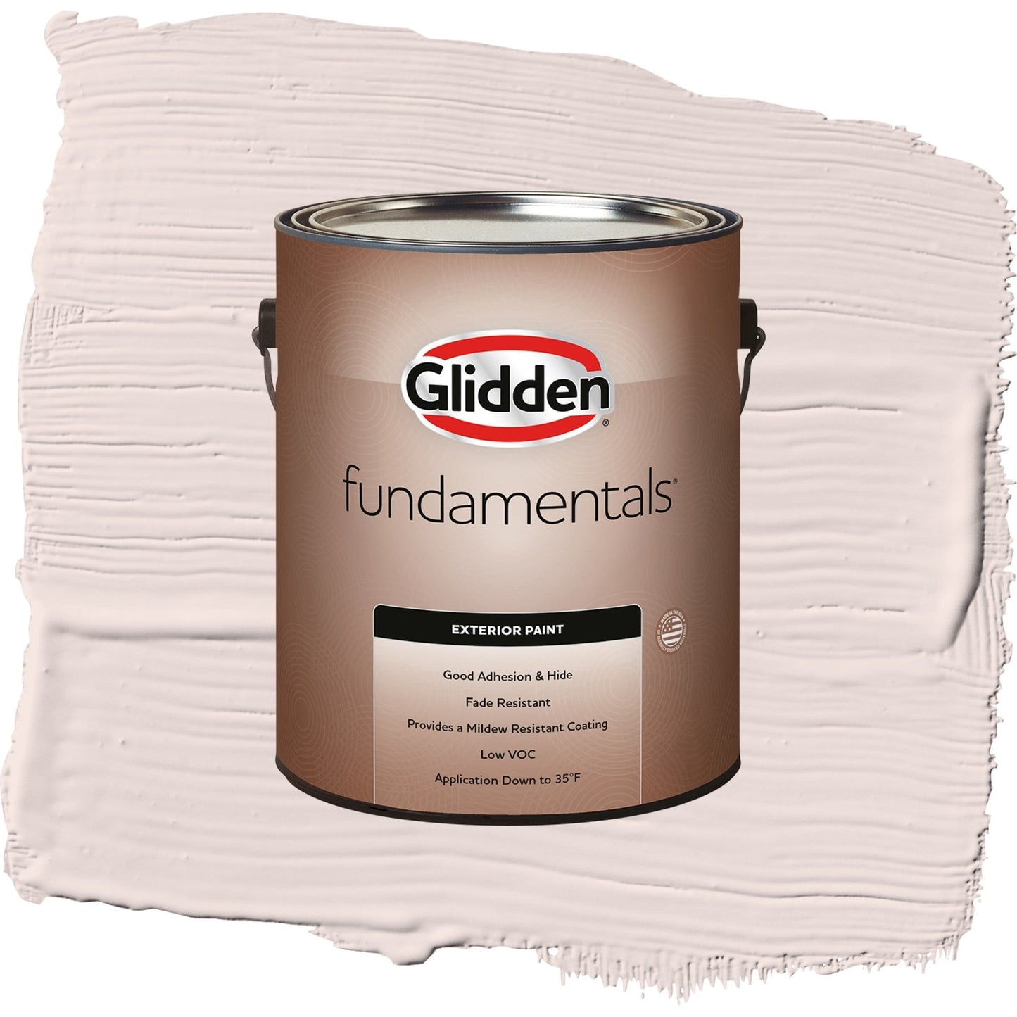 Glidden Fundamentals Sea Anemone / Pink, Flat Exterior Paint, 1 Gallon