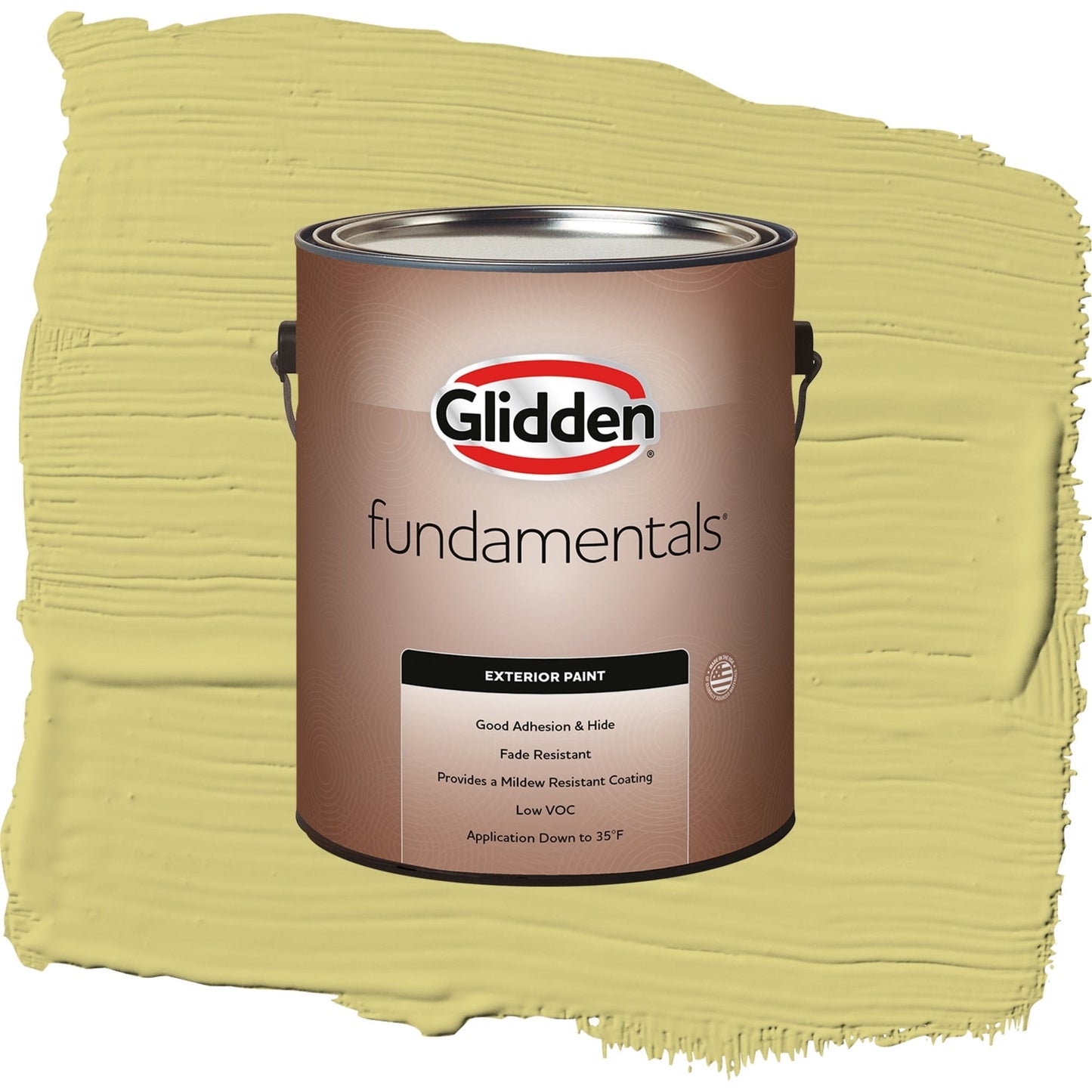 Glidden Fundamentals Serene Scene / Green, Semi-Gloss Exterior Paint, 1 Gallon
