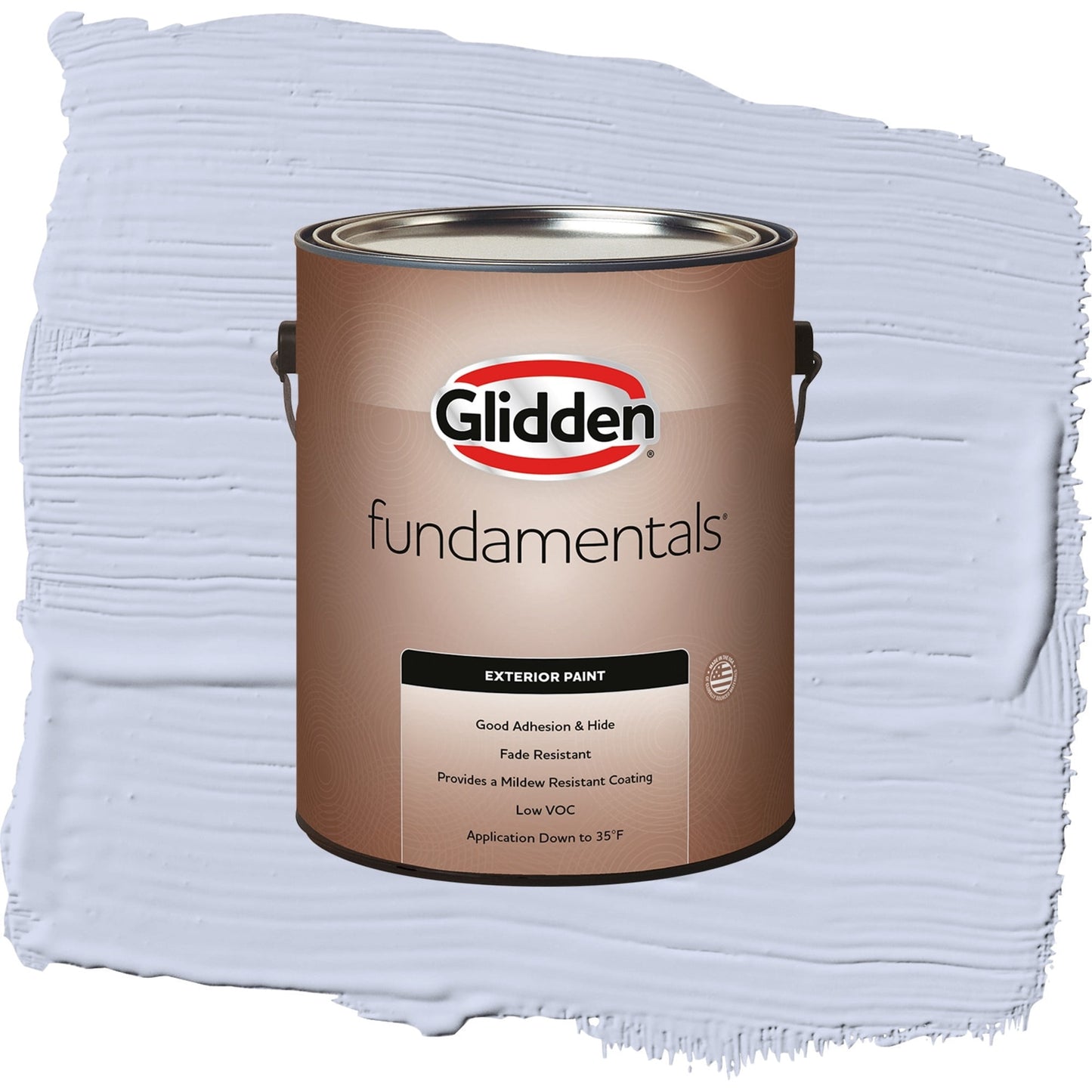 Glidden Fundamentals Sweet Emily / Purple, Semi-Gloss Exterior Paint, 1 Gallon