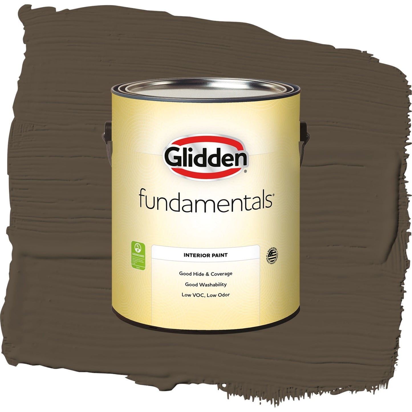 Glidden Fundamentals Afternoon Tea / Brown, Eggshell Interior Paint, 1 Gallon