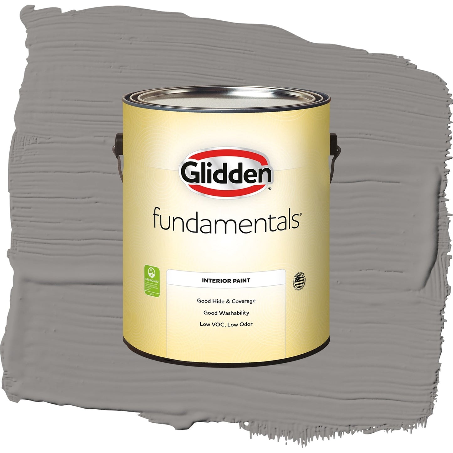 Glidden Fundamentals Antique Silver / Grey, Semi-Gloss Interior Paint, 1 Gallon