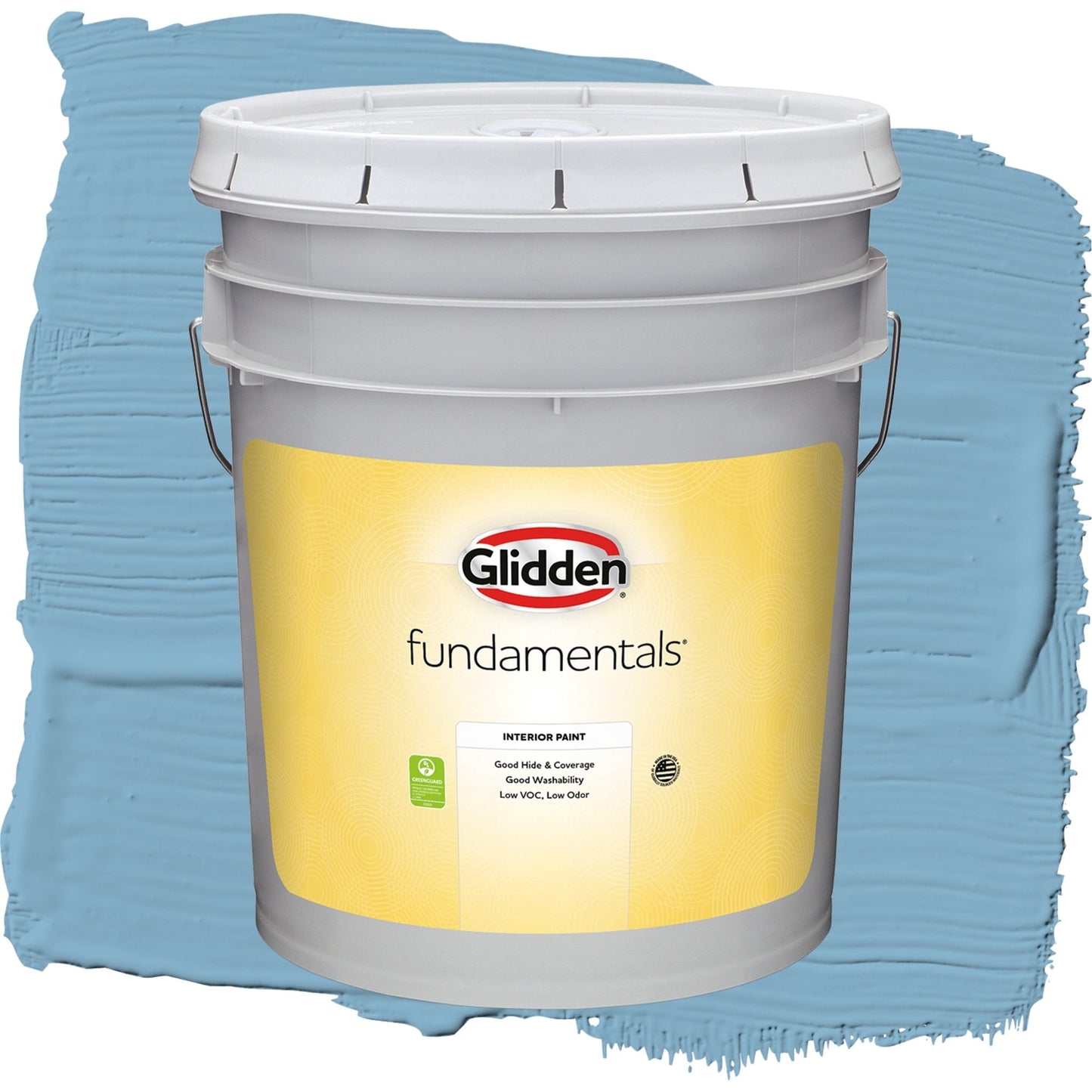 Glidden Fundamentals Arabella / Blue, Eggshell Interior Paint, 5 Gallon