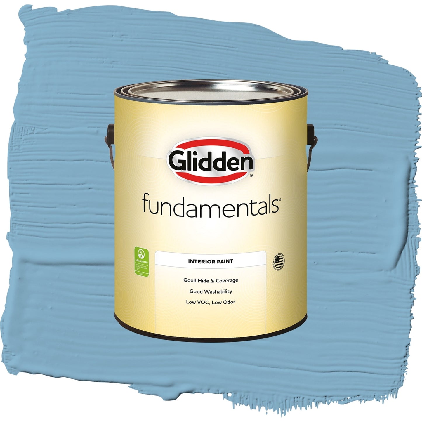 Glidden Fundamentals Arabella / Blue, Semi-Gloss Interior Paint, 1 Gallon