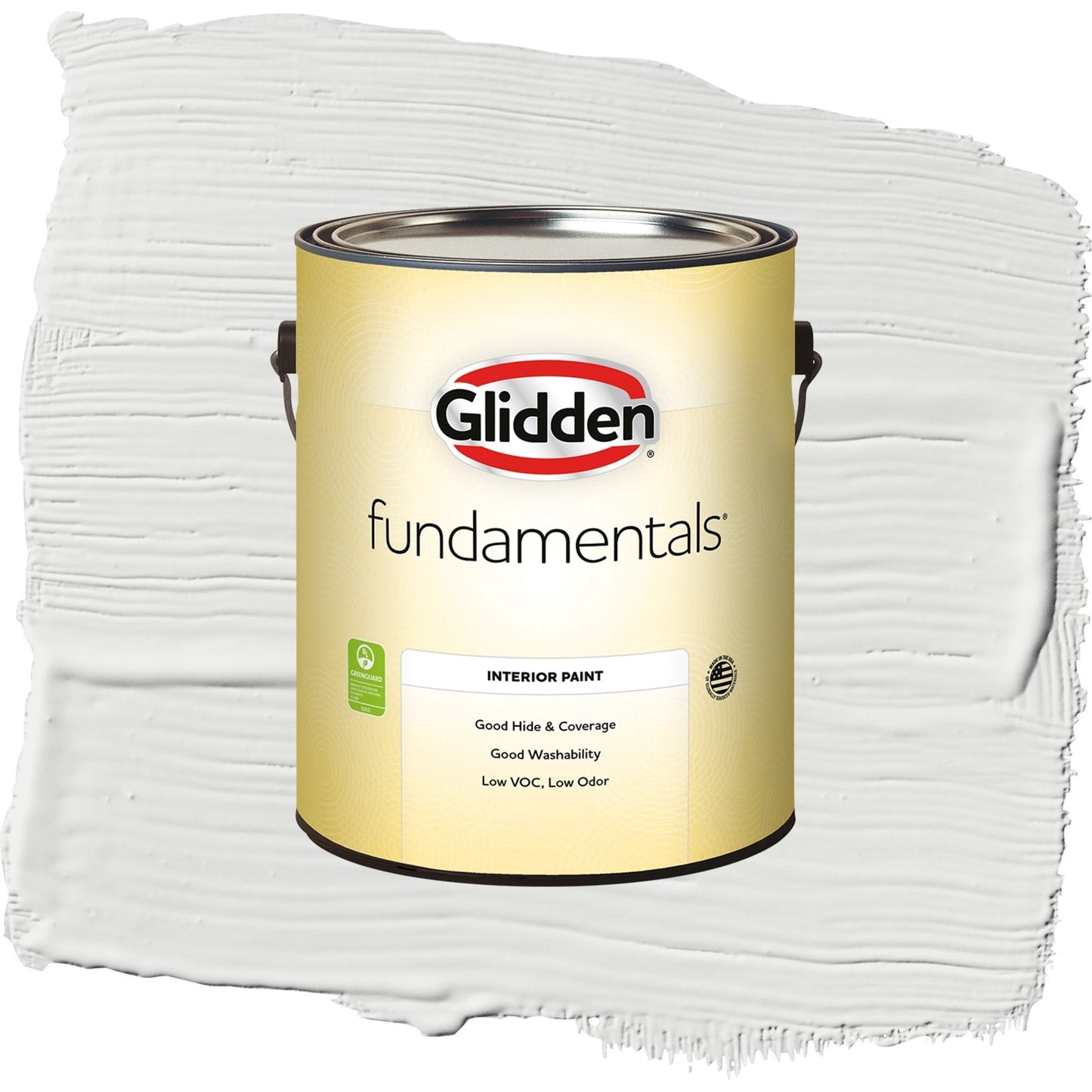 Glidden Fundamentals Aria / White Eggshell Interior Paint, 1 Gallon