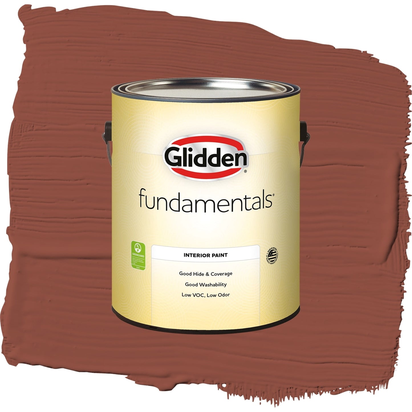 Glidden Fundamentals Baked Bean / Red, Eggshell Interior Paint, 1 Gallon