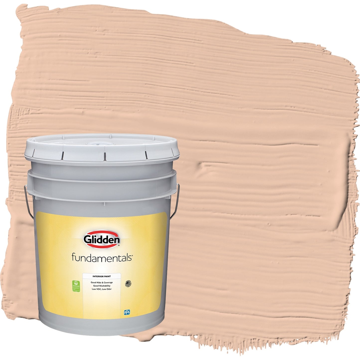 Glidden Fundamentals Beach Vibes / Pintura Interior Plana Naranja, 5 Galones