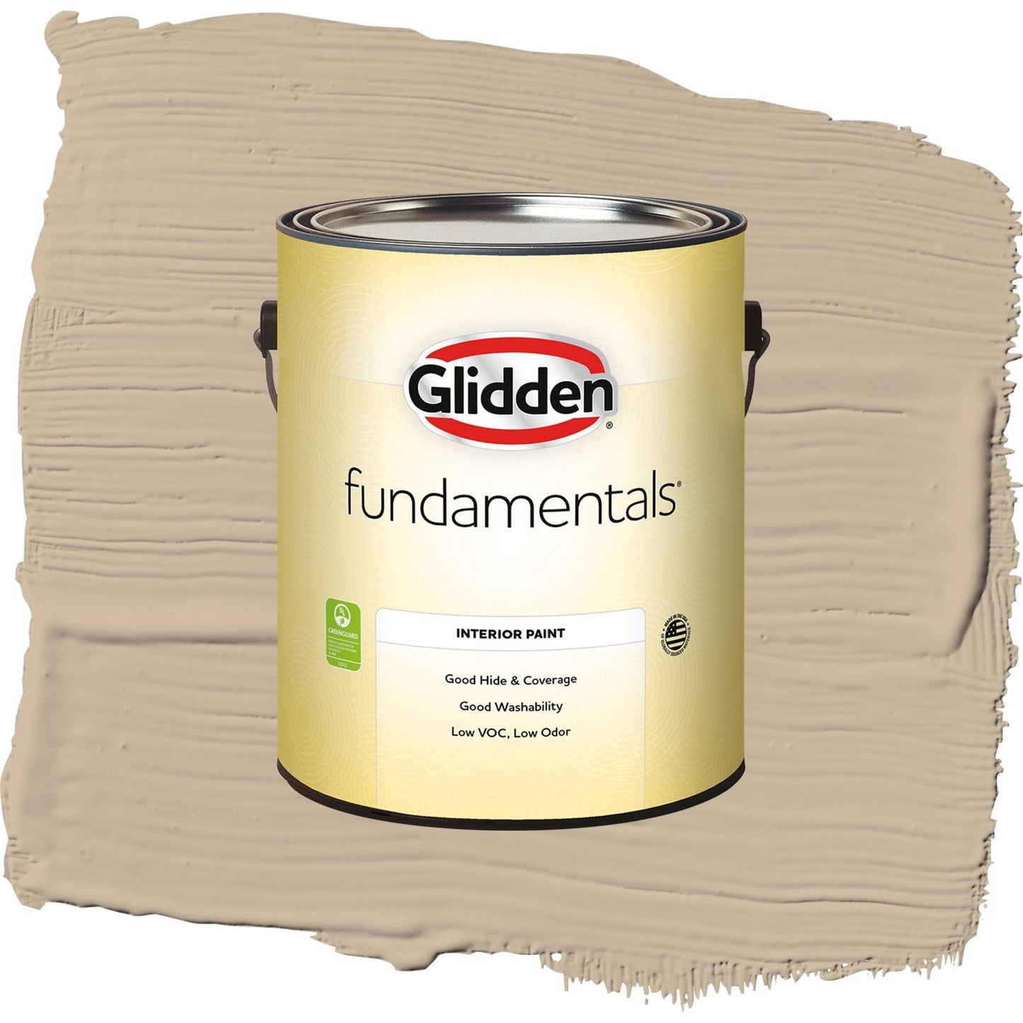 Glidden Fundamentals Best Beige / Beige, Semi-Gloss Interior Paint, 1 Gallon