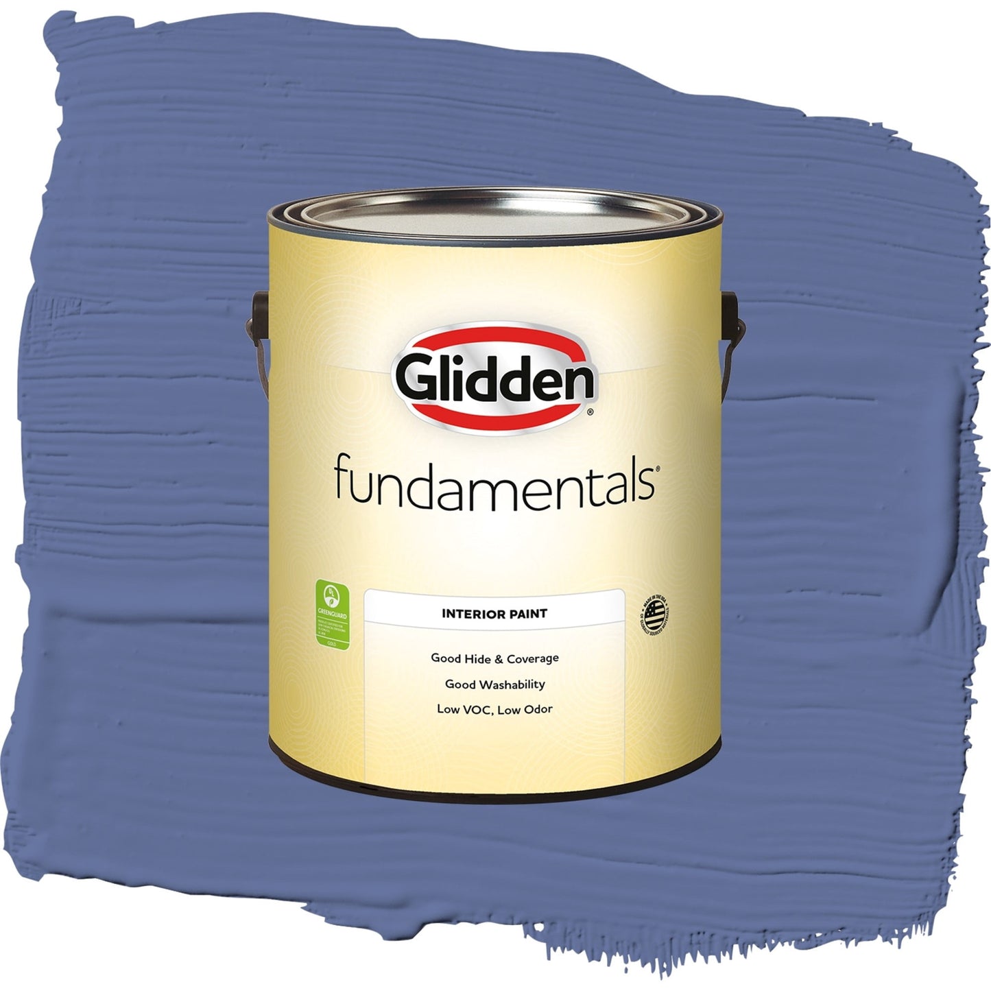 Glidden Fundamentals Blueberry Patch / Blue, Eggshell Interior Paint, 1 Gallon