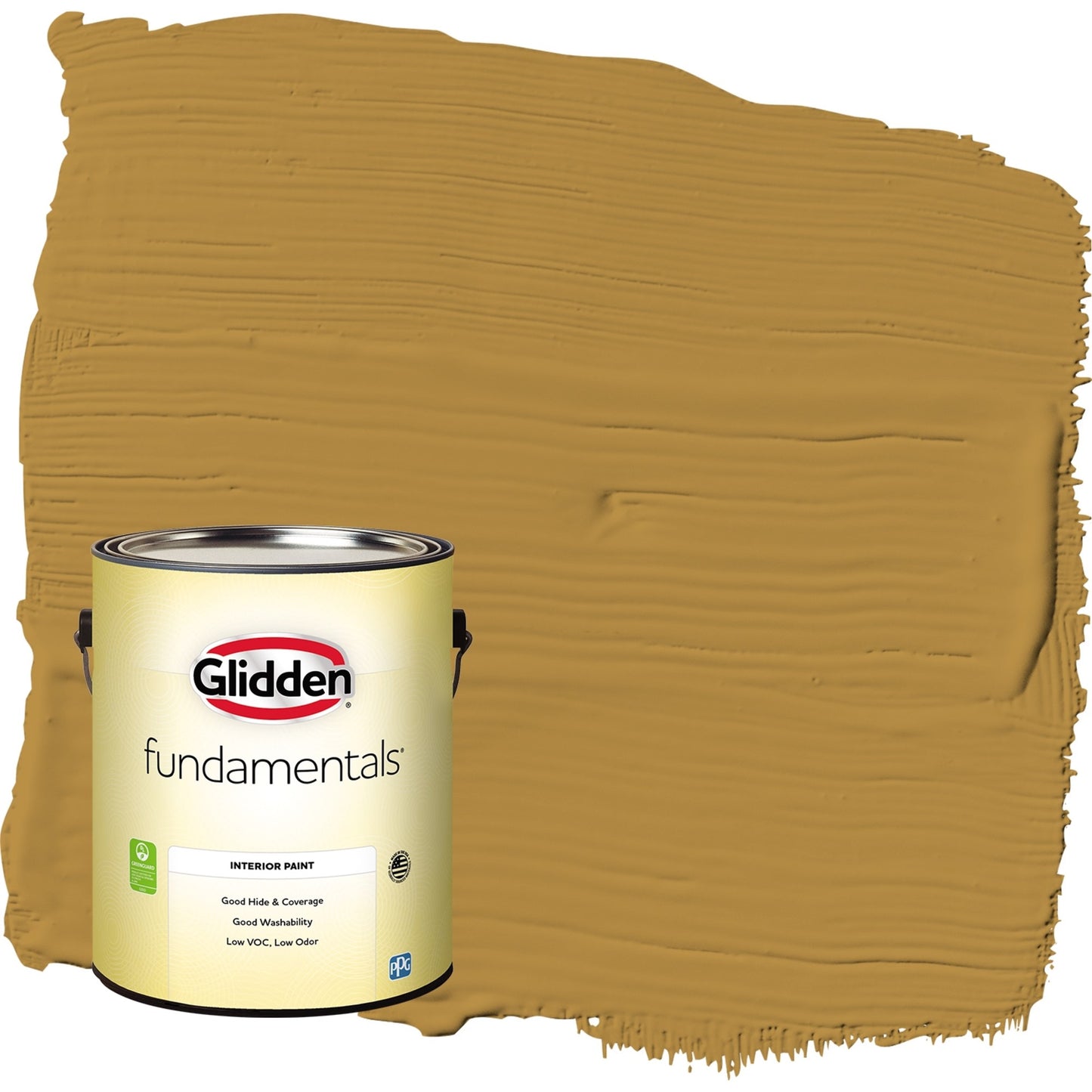 Glidden Fundamentals Butterscotch Ripple / Yellow, Eggshell Interior Paint, 1 Gallon