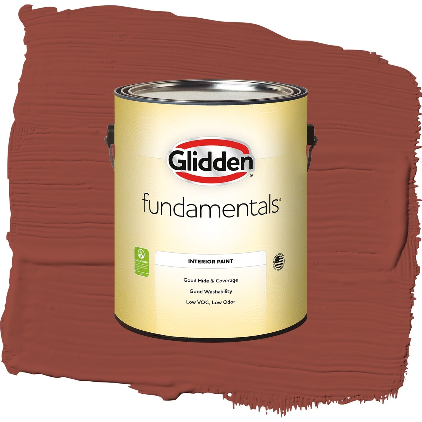 Glidden Fundamentals Cedar Chest / Red, Eggshell Interior Paint, 1 Gallon