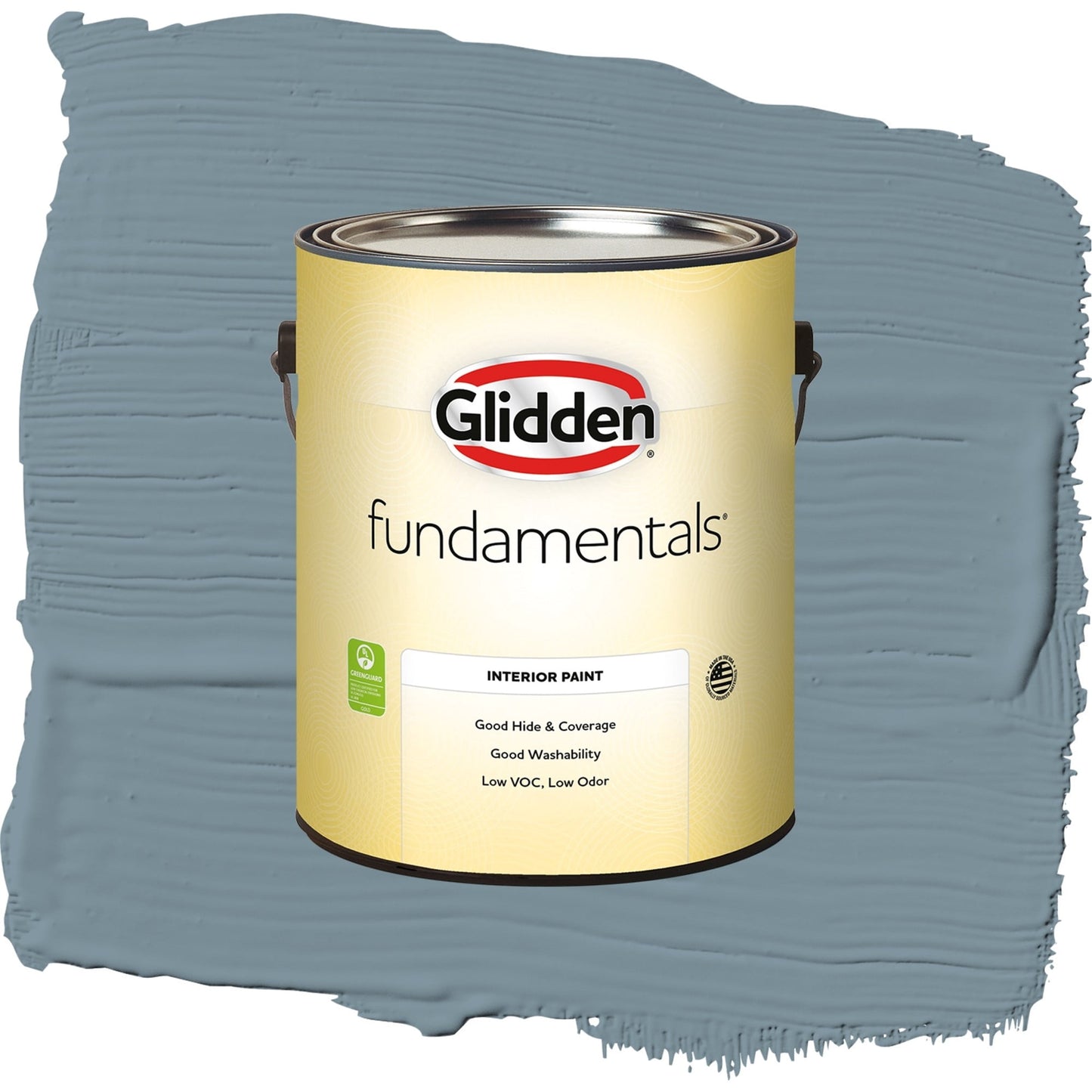 Glidden Fundamentals Chalky Blue / Blue, Semi-Gloss Interior Paint, 1 Gallon