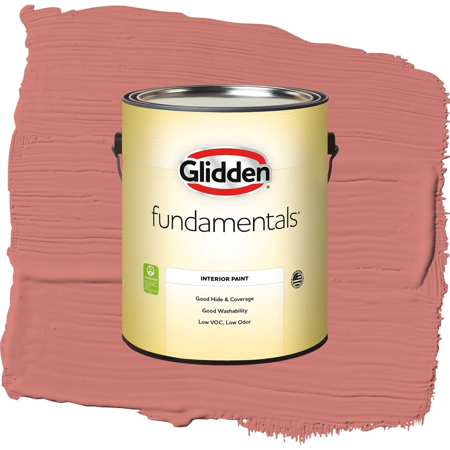 Glidden Fundamentals Chili Pepper / Red, Semi-Gloss Interior Paint, 1 Gallon