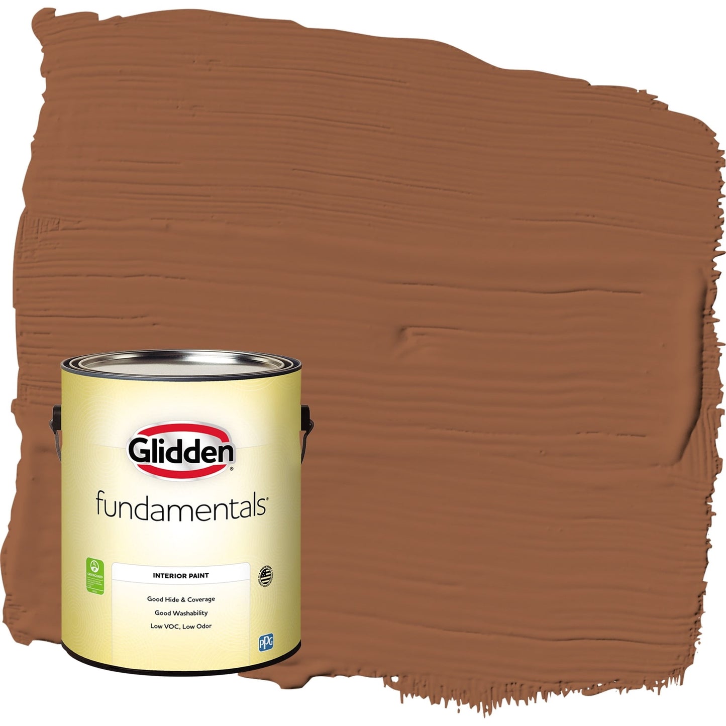 Glidden Fundamentals Cinnamon Spice / Orange, Eggshell Interior Paint, 1 Gallon