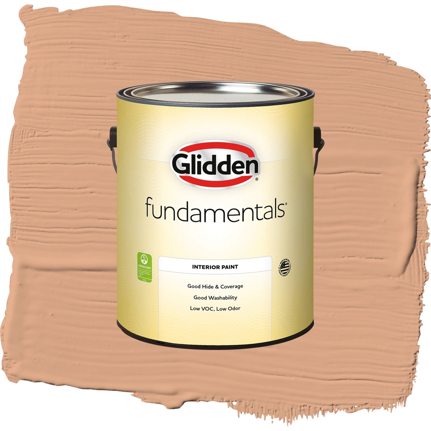 Glidden Fundamentals Clay Fire / Orange, Semi-Gloss Interior Paint, 1 Gallon