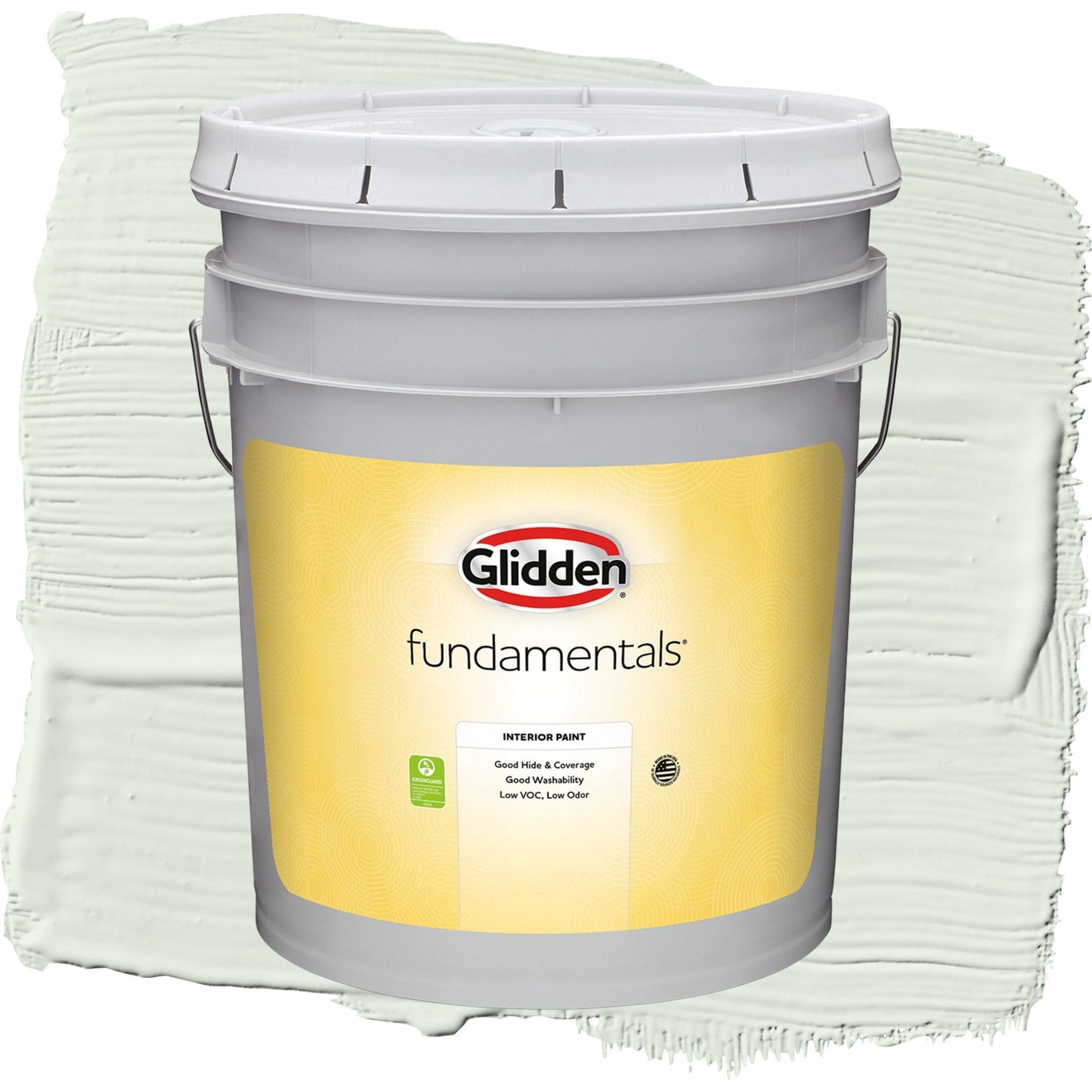 Glidden Fundamentals Cloudy Day / Green, Eggshell Interior Paint, 5 Gallon