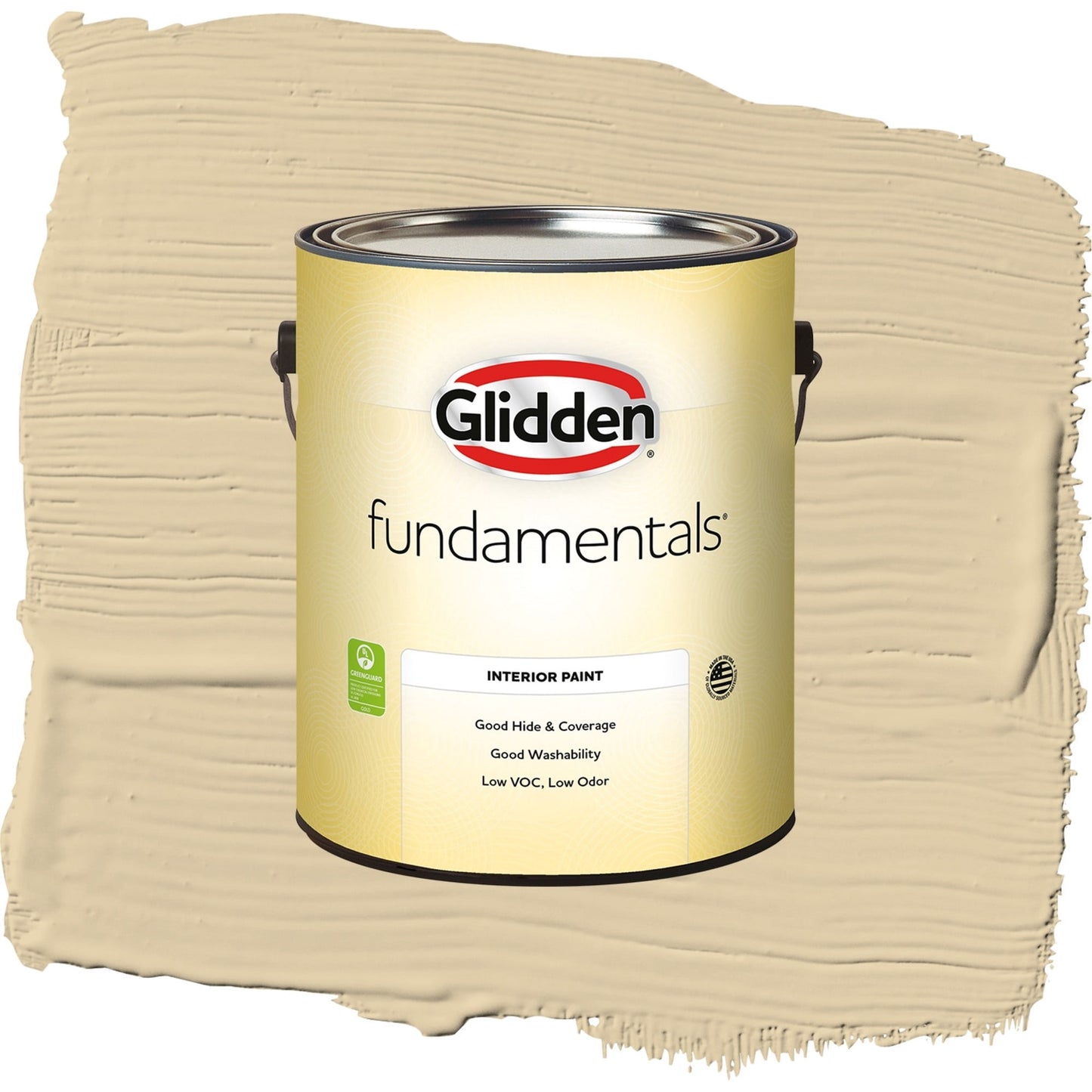 Glidden Fundamentals Cookie Dough / Beige, Semi-Gloss Interior Paint, 1 Gallon