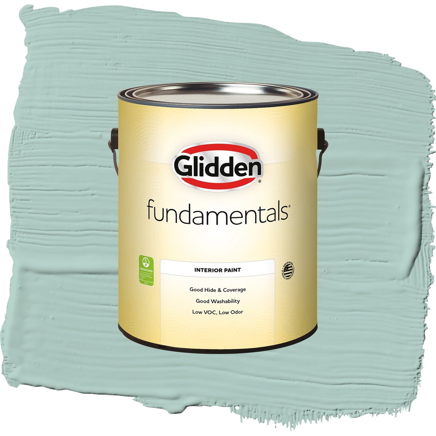 Glidden Fundamentals Copenhagen / Green, Semi-Gloss Interior Paint, 1 Gallon