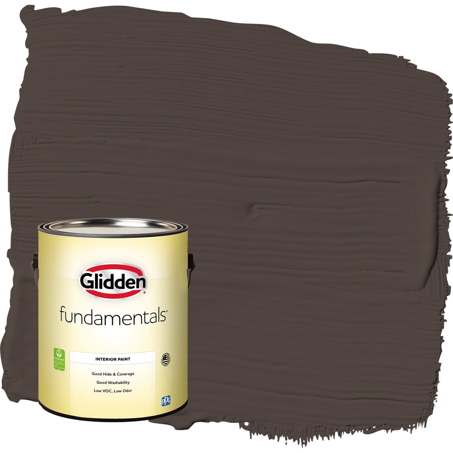 Glidden Fundamentals Dark Granite / Brown, Eggshell Interior Paint, 1 Gallon