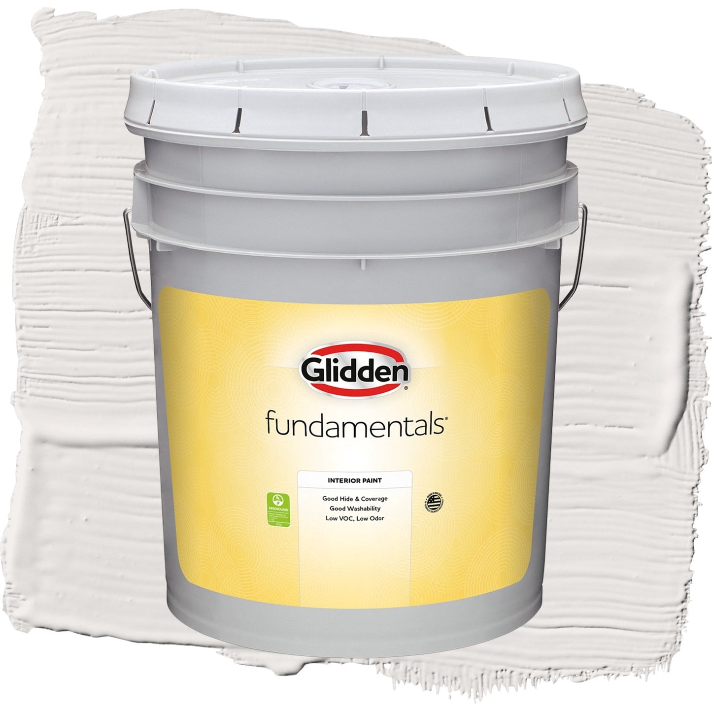 Glidden Fundamentals Dusky Dawn / Grey, Flat Interior Paint, 5 Gallon