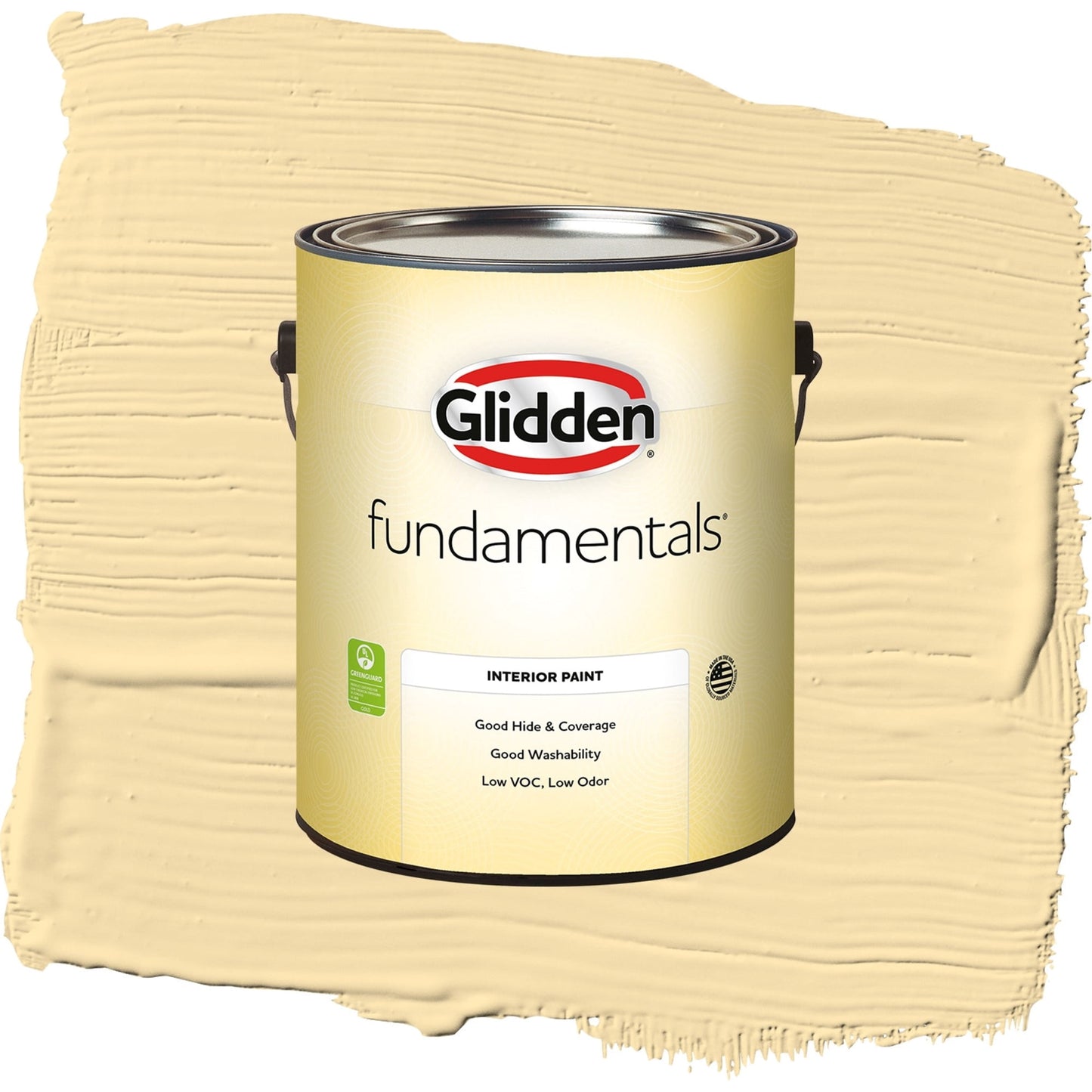 Glidden Fundamentals Dusty Yellow / Yellow, Eggshell Interior Paint, 1 Gallon