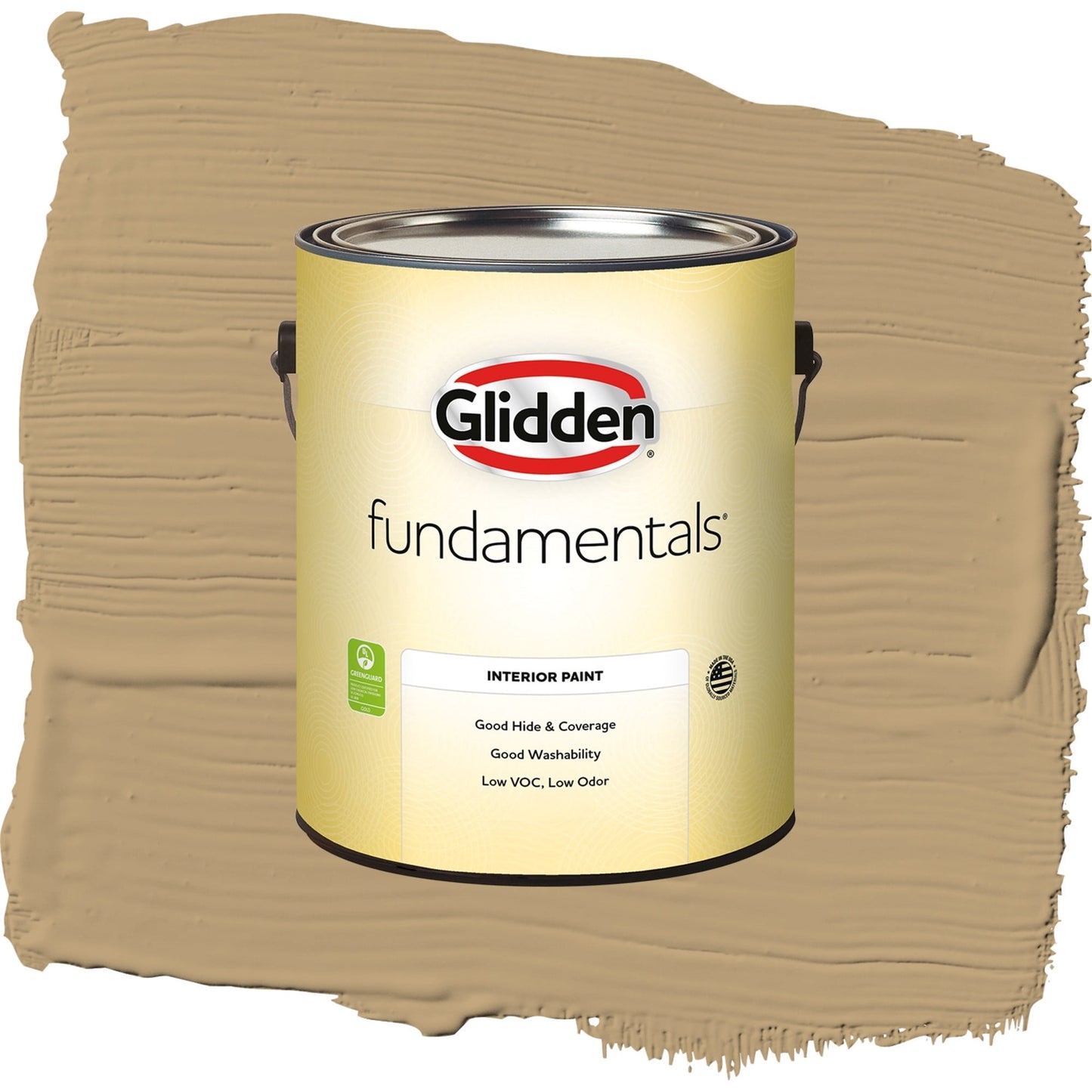 Glidden Fundamentals Earthy Ocher / Beige, Eggshell Interior Paint, 1 Gallon