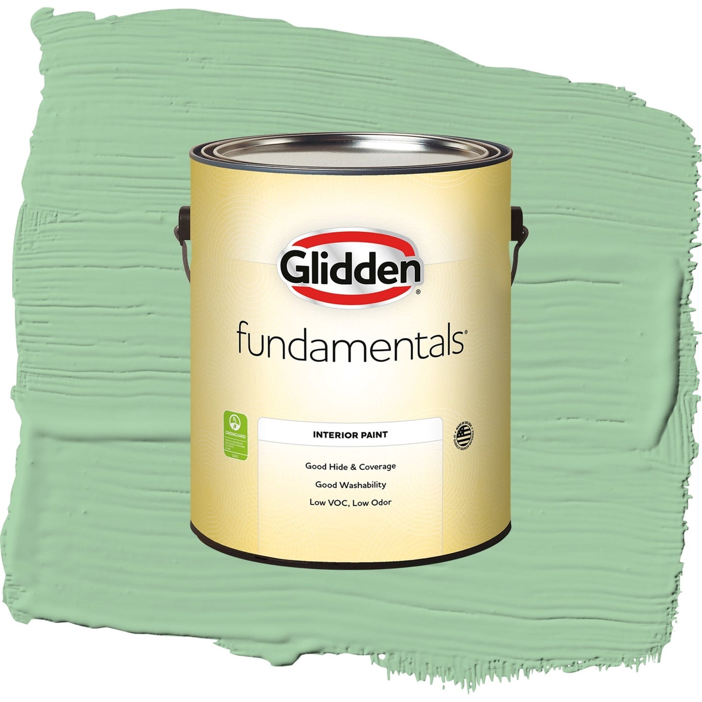 Glidden Fundamentals French Market / Green, Semi-Gloss Interior Paint, 1 Gallon