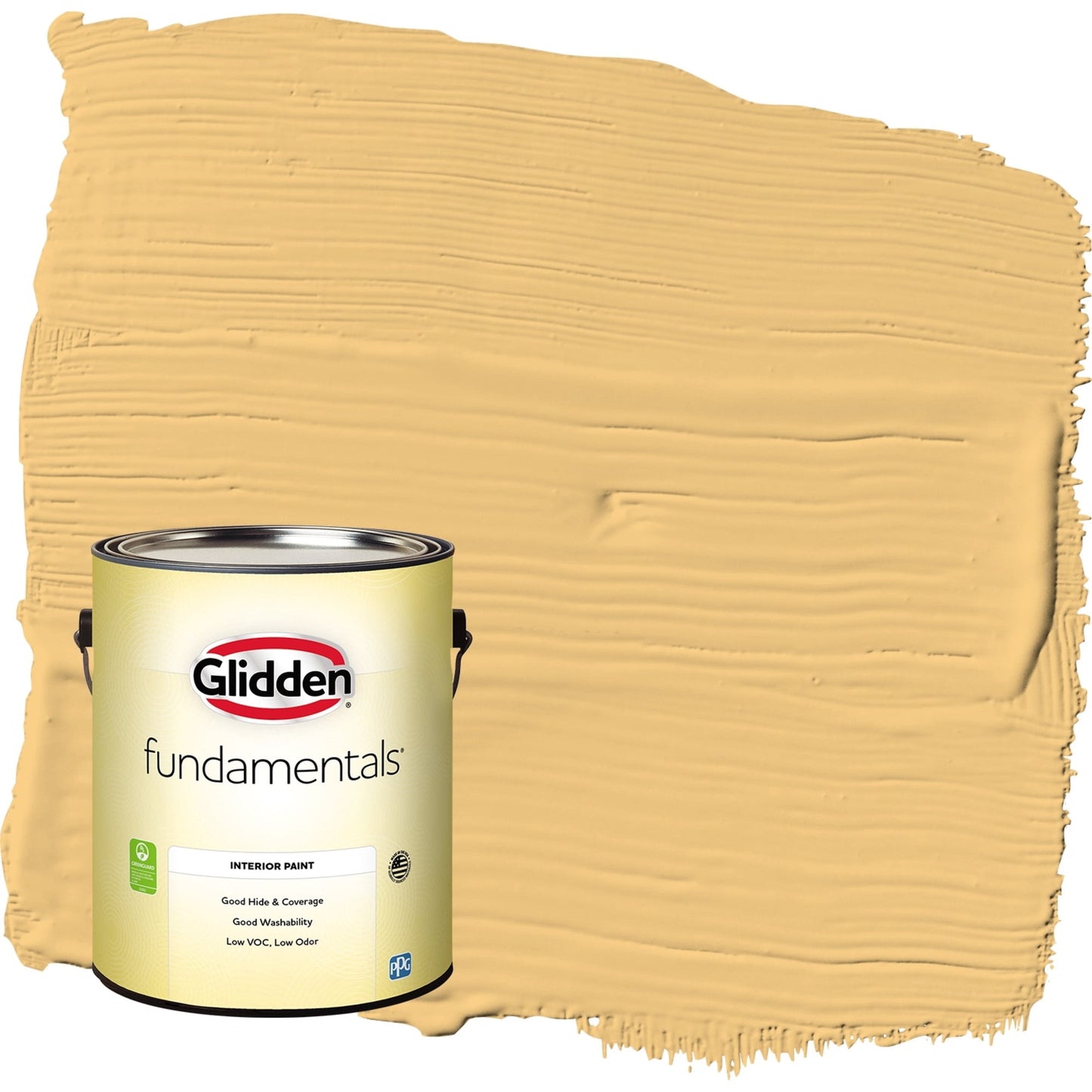 Glidden Fundamentals Pintura Interior Cáscara de Huevo Dorado / Amarillo, 1 Galón