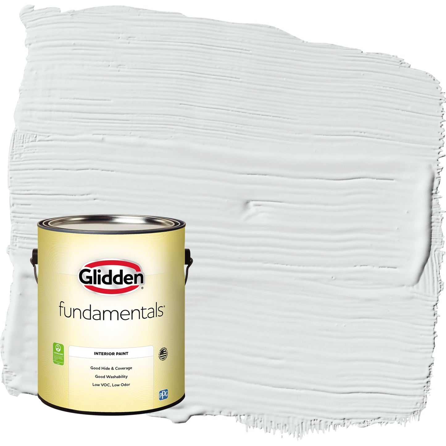 Glidden Fundamentals Gray Glimpse / Grey, Flat Interior Paint, 1 Gallon