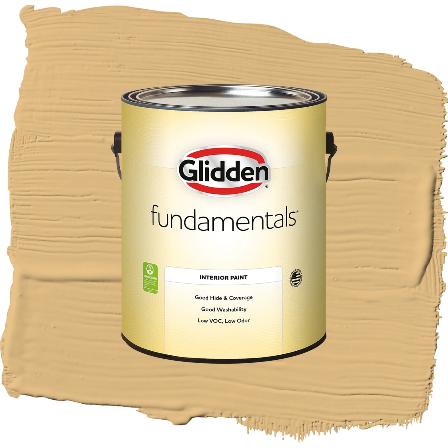 Glidden Fundamentals Honey Bunny / Yellow, Eggshell Interior Paint, 1 Gallon
