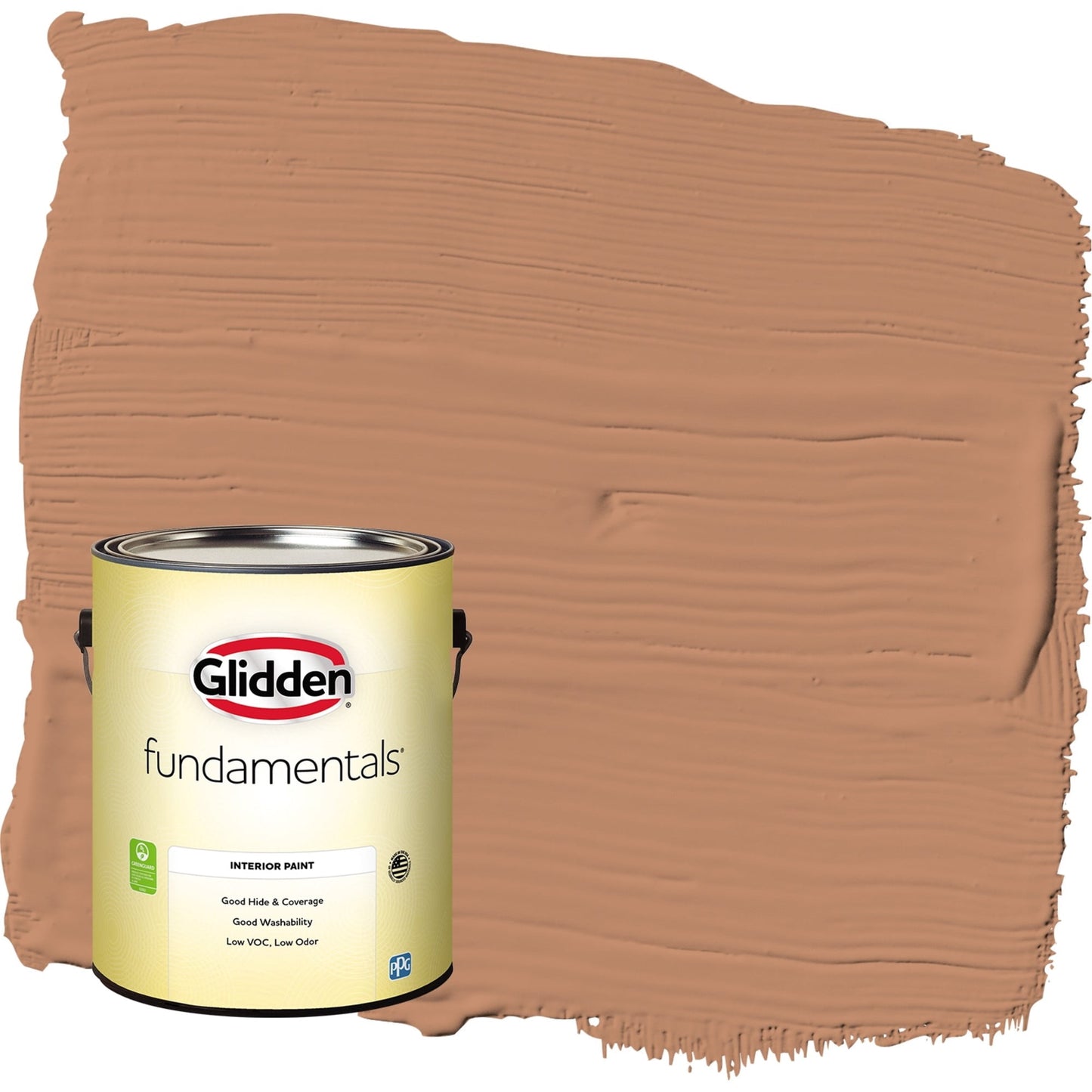 Glidden Fundamentals Honey Graham / Orange, Eggshell Interior Paint, 1 Gallon