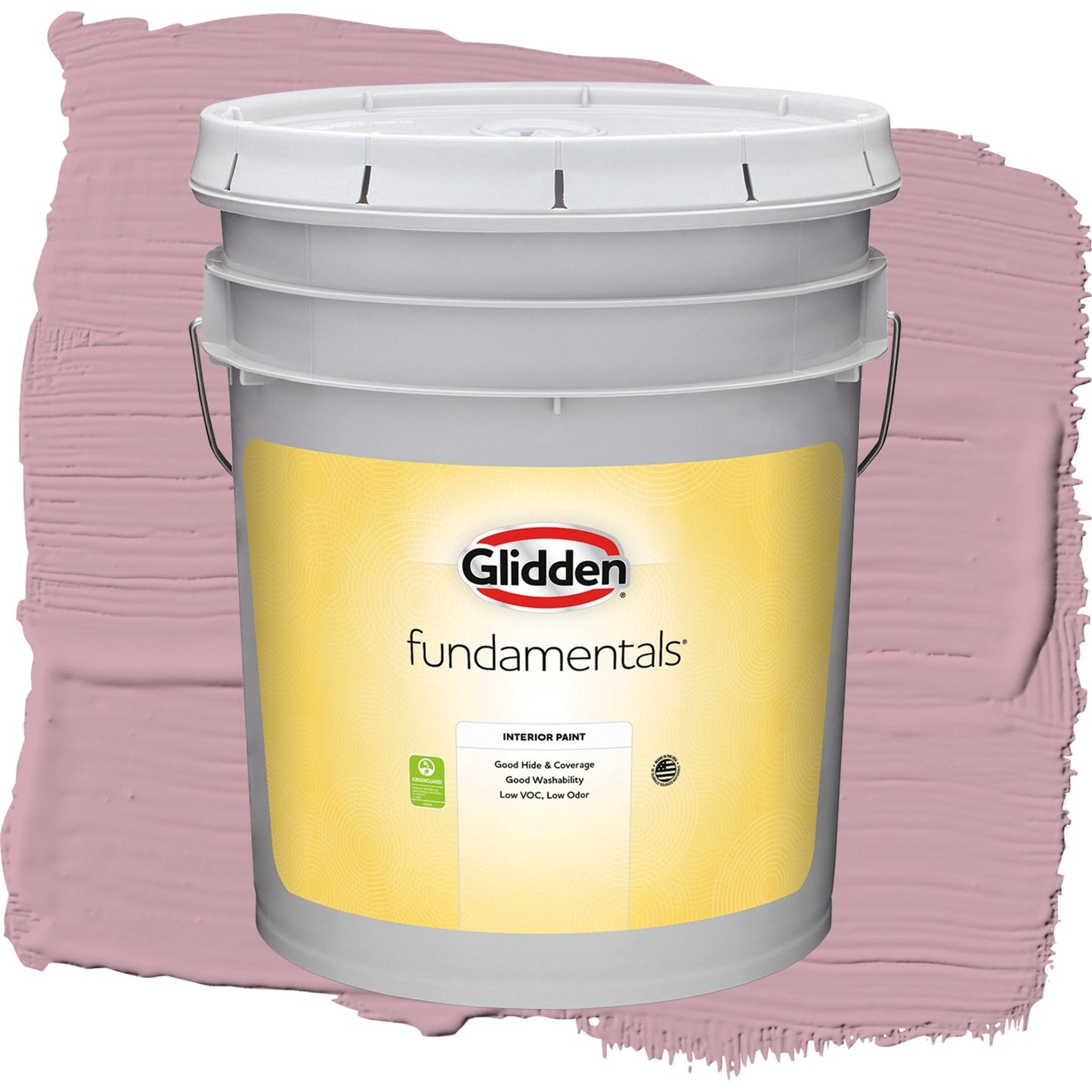 Glidden Fundamentals Lighthearted Rose / Purple, Eggshell Interior Paint, 5 Gallon