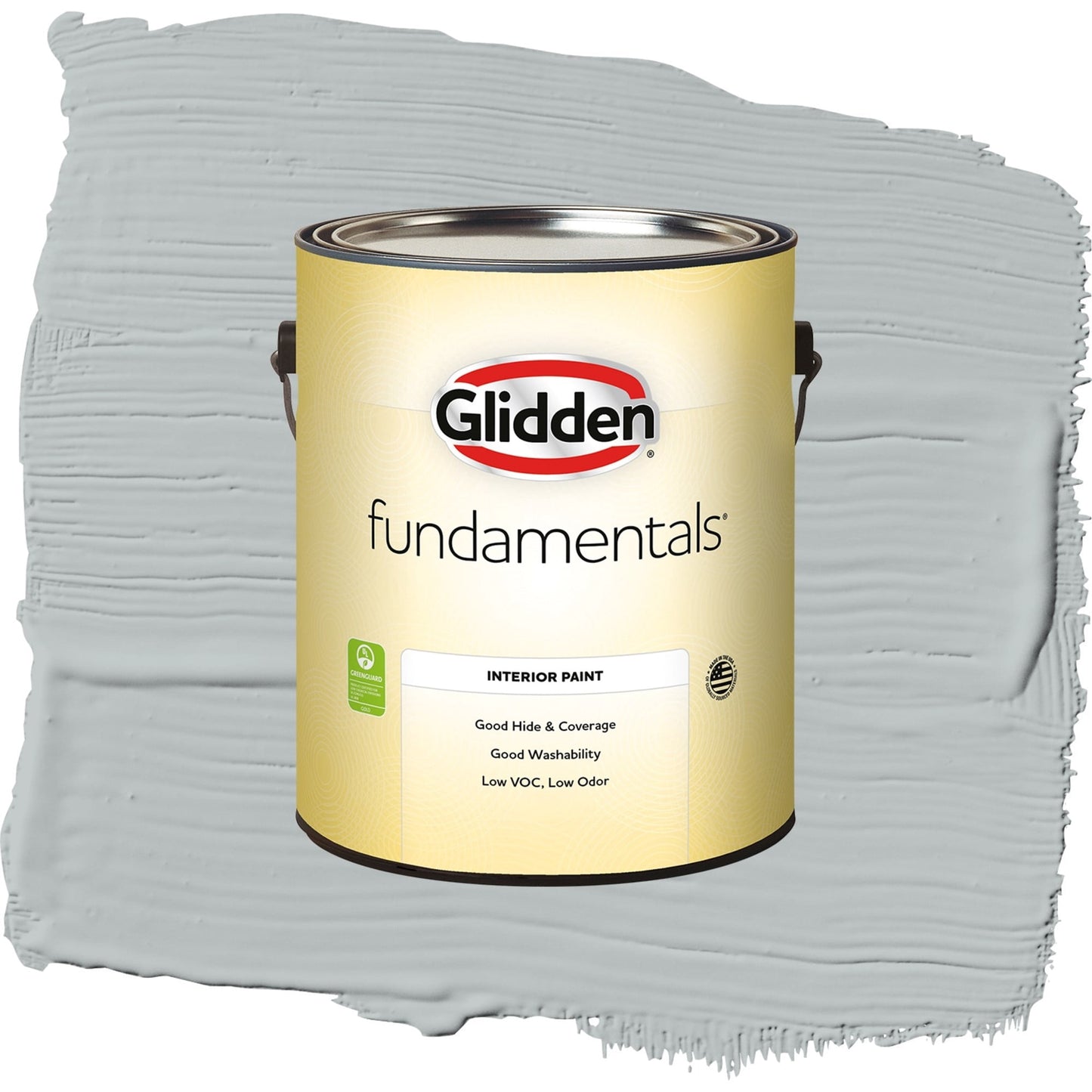 Glidden Fundamentals Maiden Mist / Gray, Eggshell Interior Paint, 1 Gallon