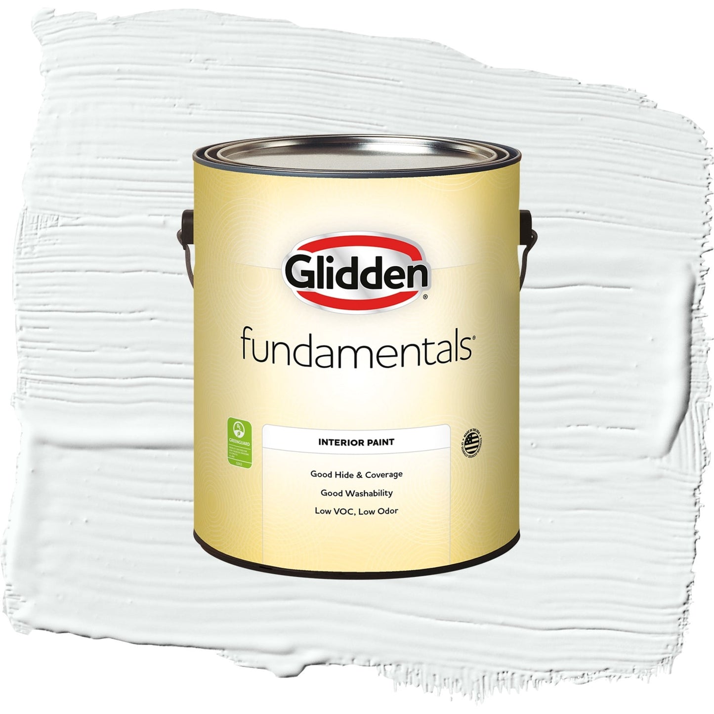 Glidden Fundamentals Moonlit Snow / Gray, Eggshell Interior Paint, 1 Gallon