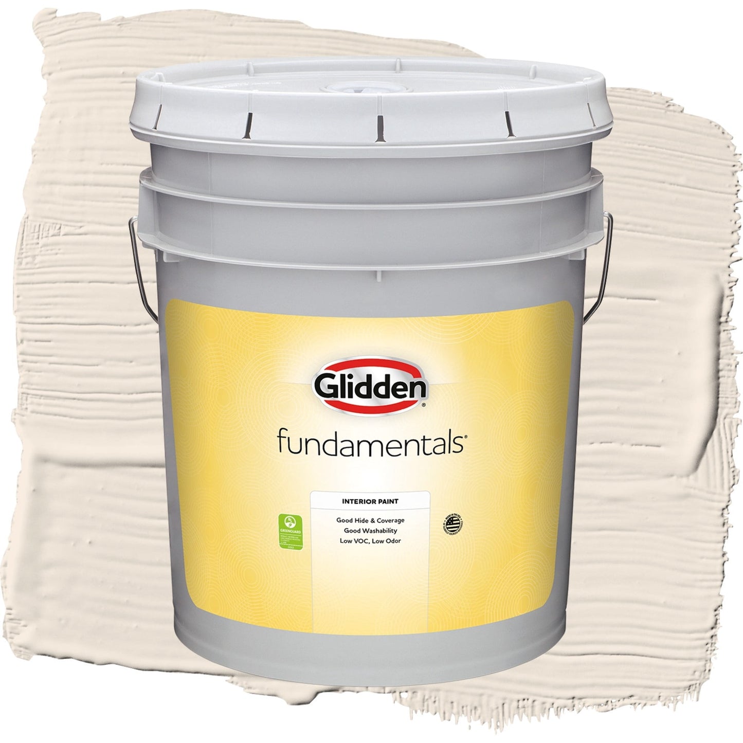 Glidden Fundamentals Moroccan Moonlight / Beige, Flat Interior Paint, 5 Gallon