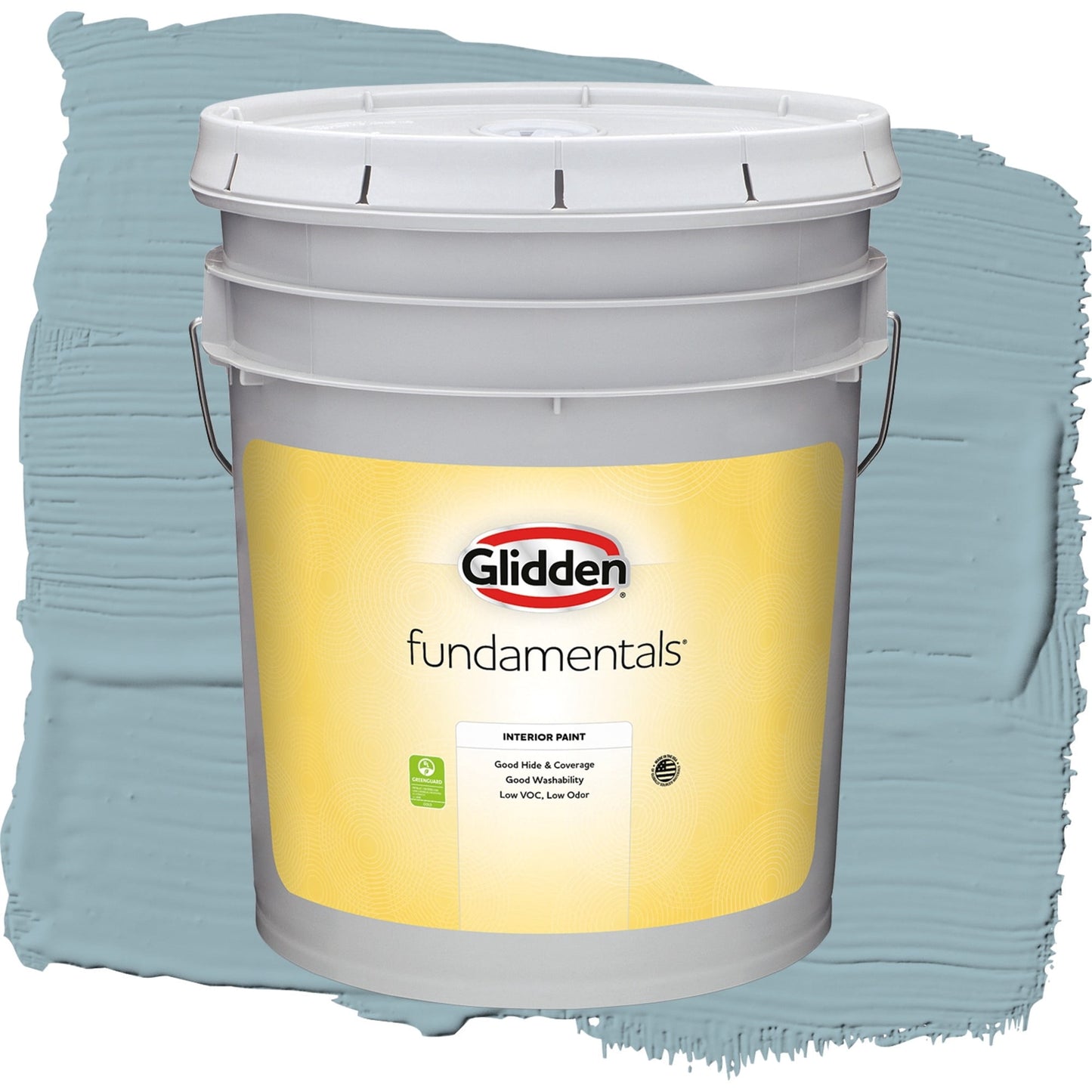 Glidden Fundamentals Mountain Stream / Blue, Flat Interior Paint, 5 Gallon