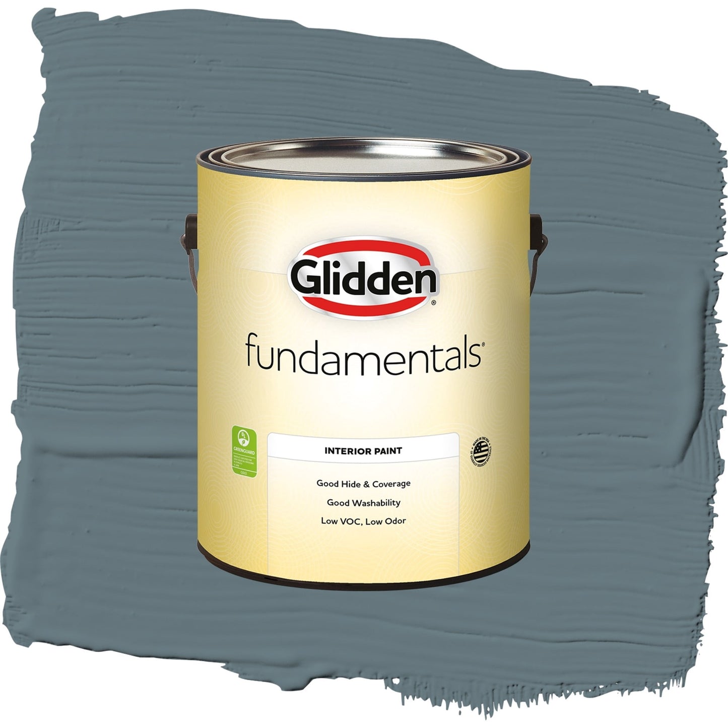 Glidden Fundamentals Night Rendezvous / Blue, Semi-Gloss Interior Paint, 1 Gallon