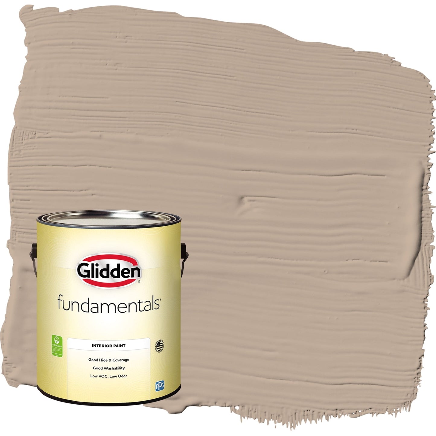 Glidden Fundamentals Notorious / Brown, Eggshell Interior Paint, 1 Gallon