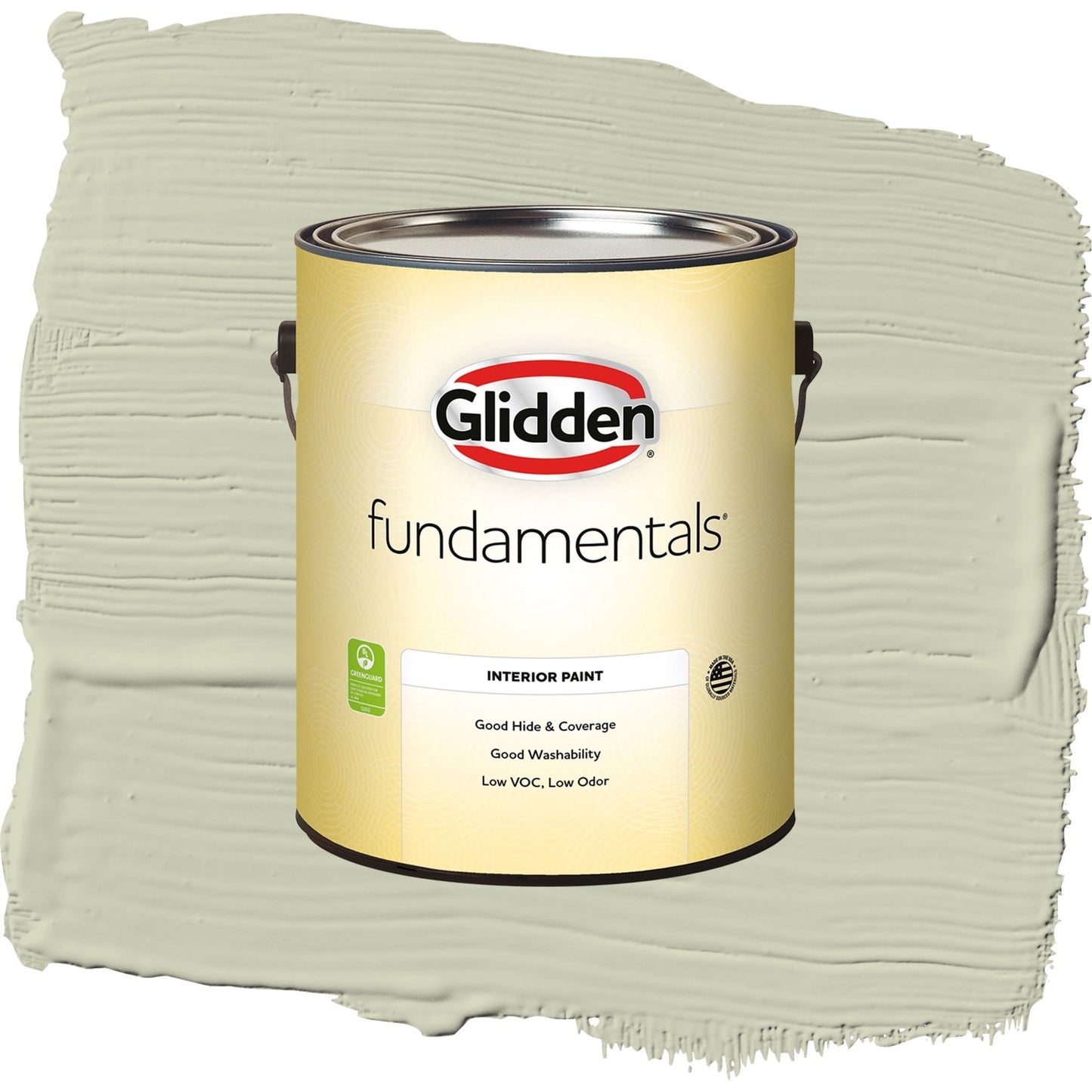 Glidden Fundamentals Only Olive / Green, Semi-Gloss Interior Paint, 1 Gallon