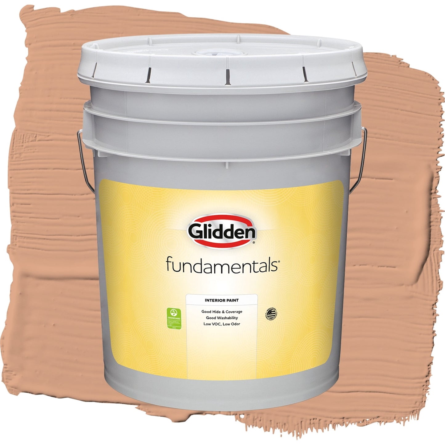 Glidden Fundamentals Orange Maple / Orange, Flat Interior Paint, 5 Gallon