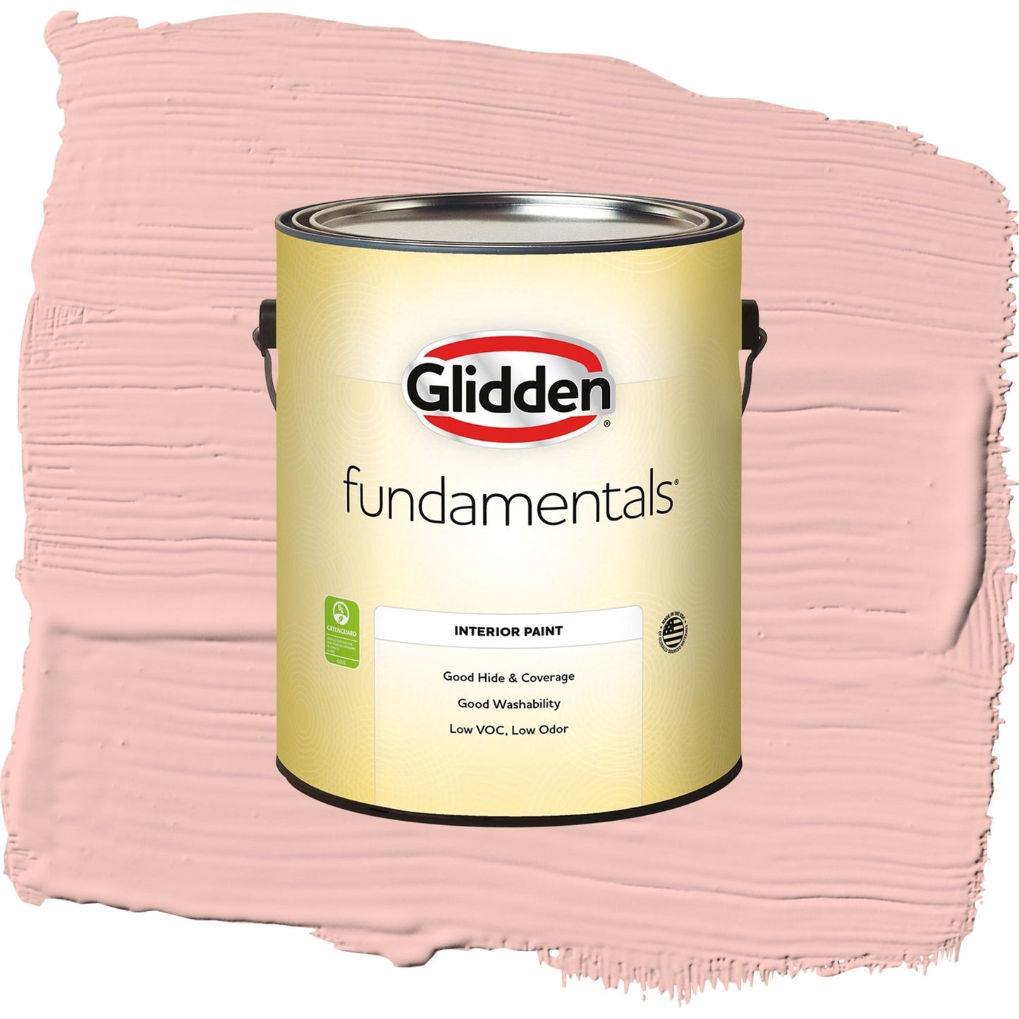 Glidden Fundamentals Peach Ash / Orange, Semi-Gloss Interior Paint, 1 Gallon