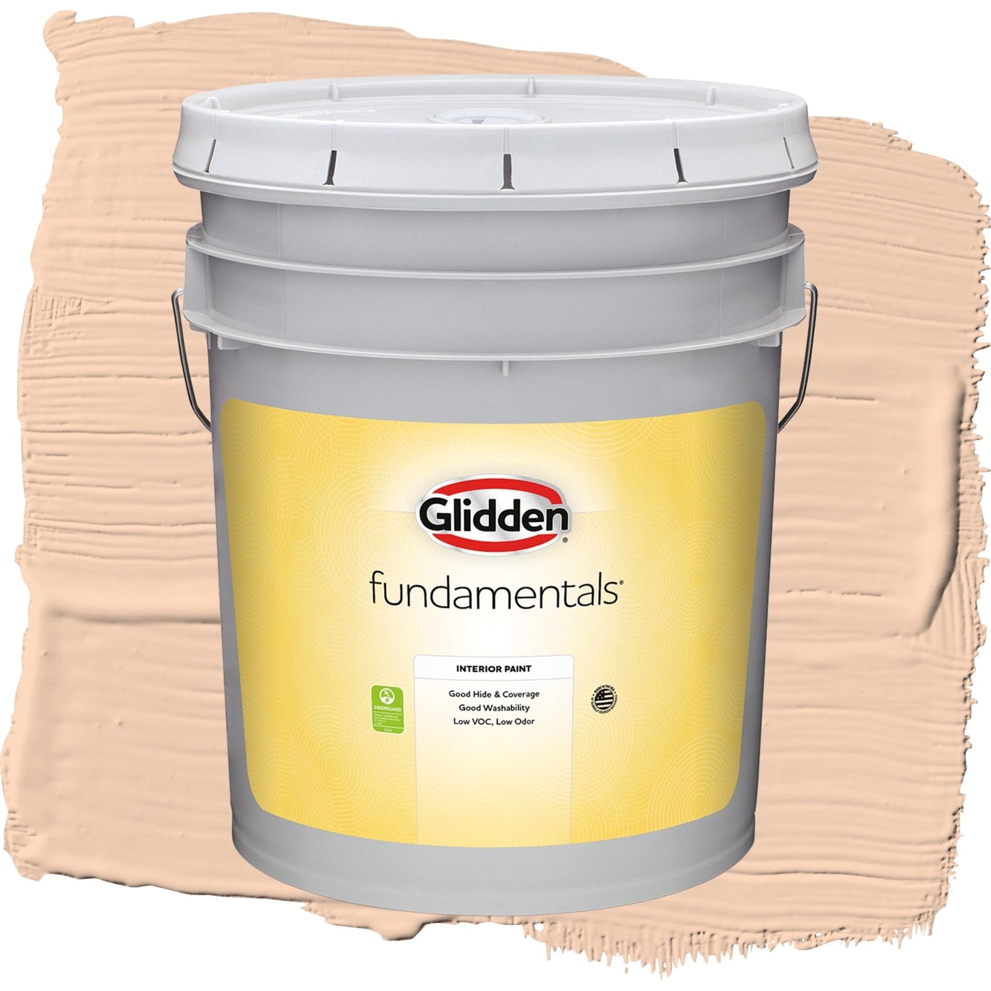 Glidden Fundamentals Peach Darling / Orange, Flat Interior Paint, 5 Gallon