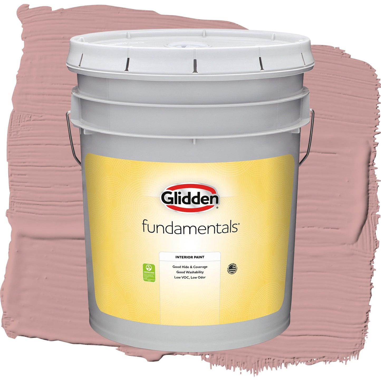 Glidden Fundamentals Pepperberry / Pink, Flat Interior Paint, 5 Gallon